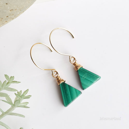 Malachite Earrings