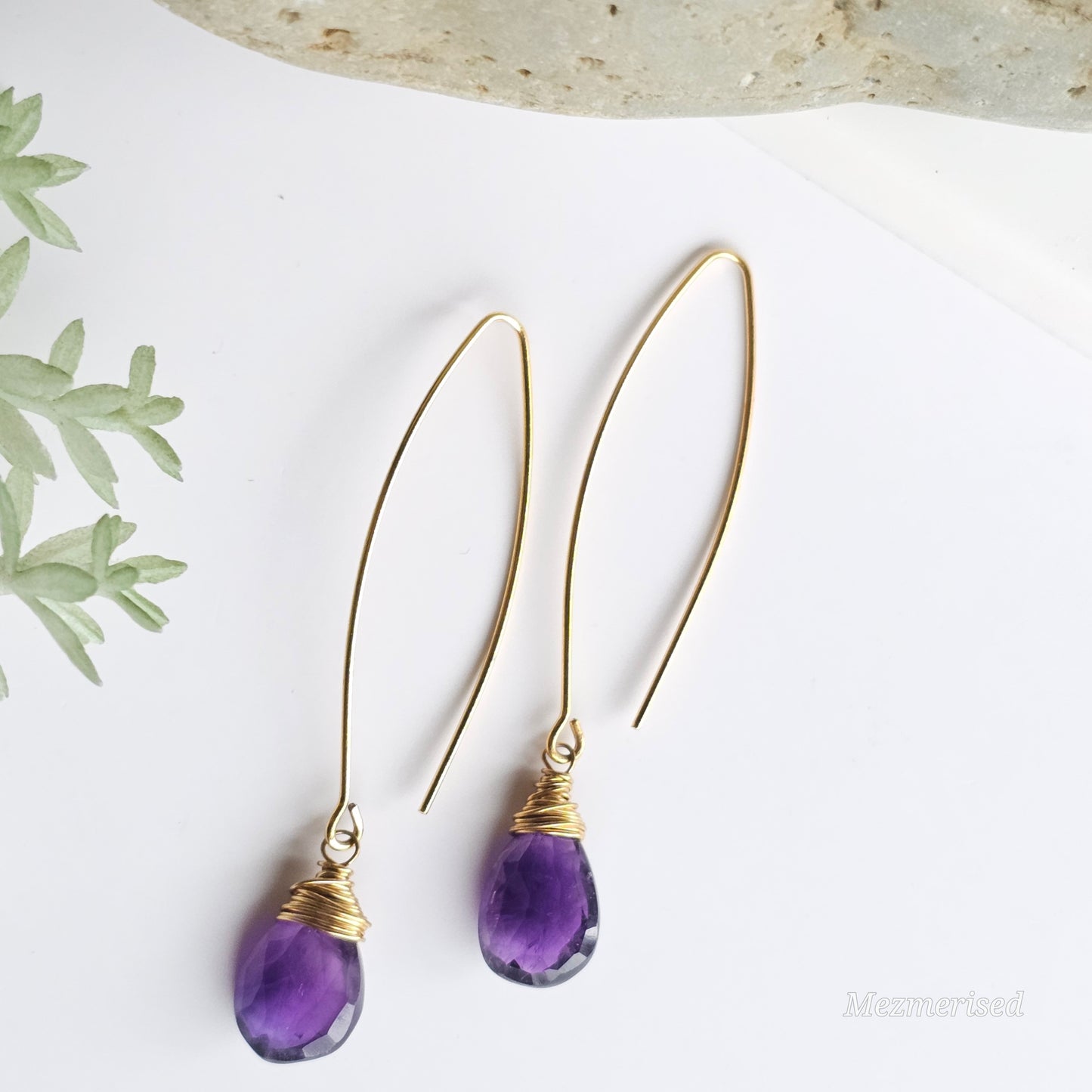 Amethyst Drop Earrings