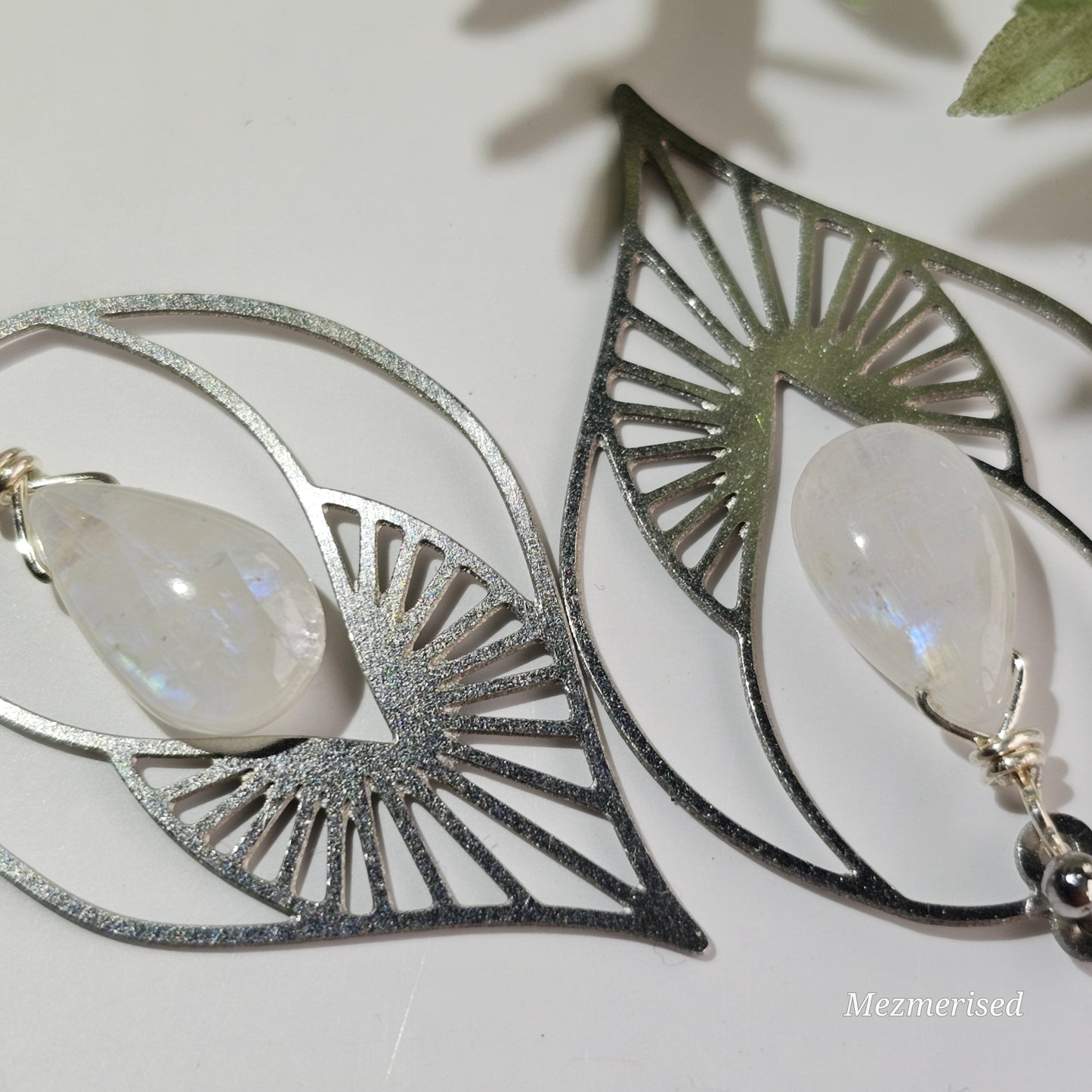 AAA Rainbow Moonstone Earrings