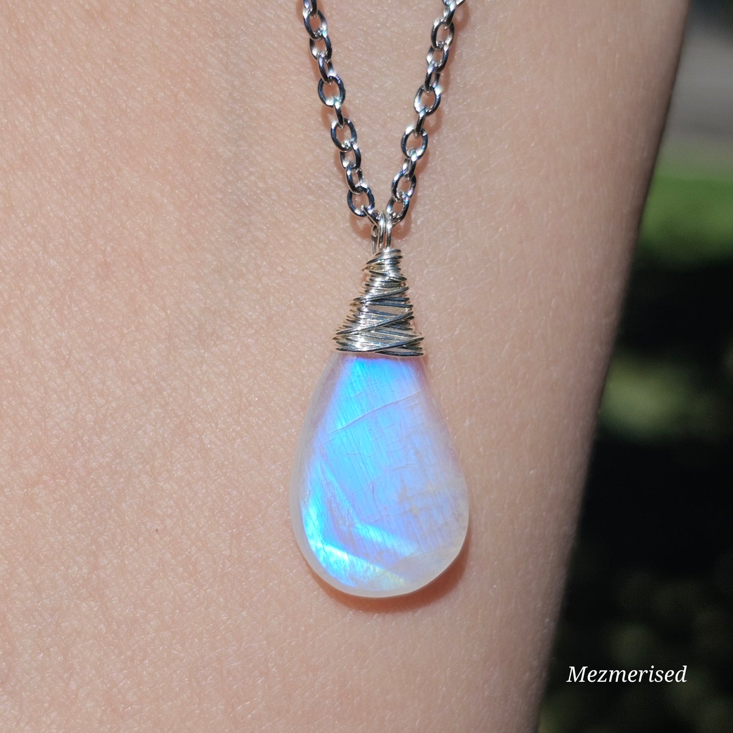 Rainbow Moonstone Necklace