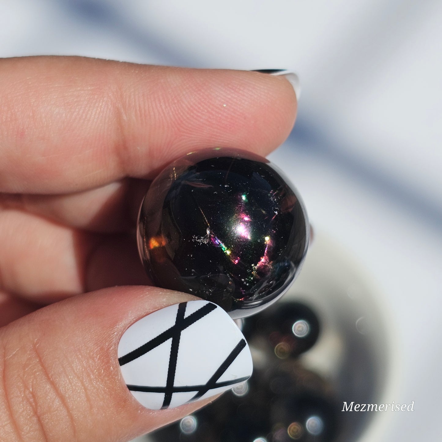 Rainbow Smoky Quartz Spheres