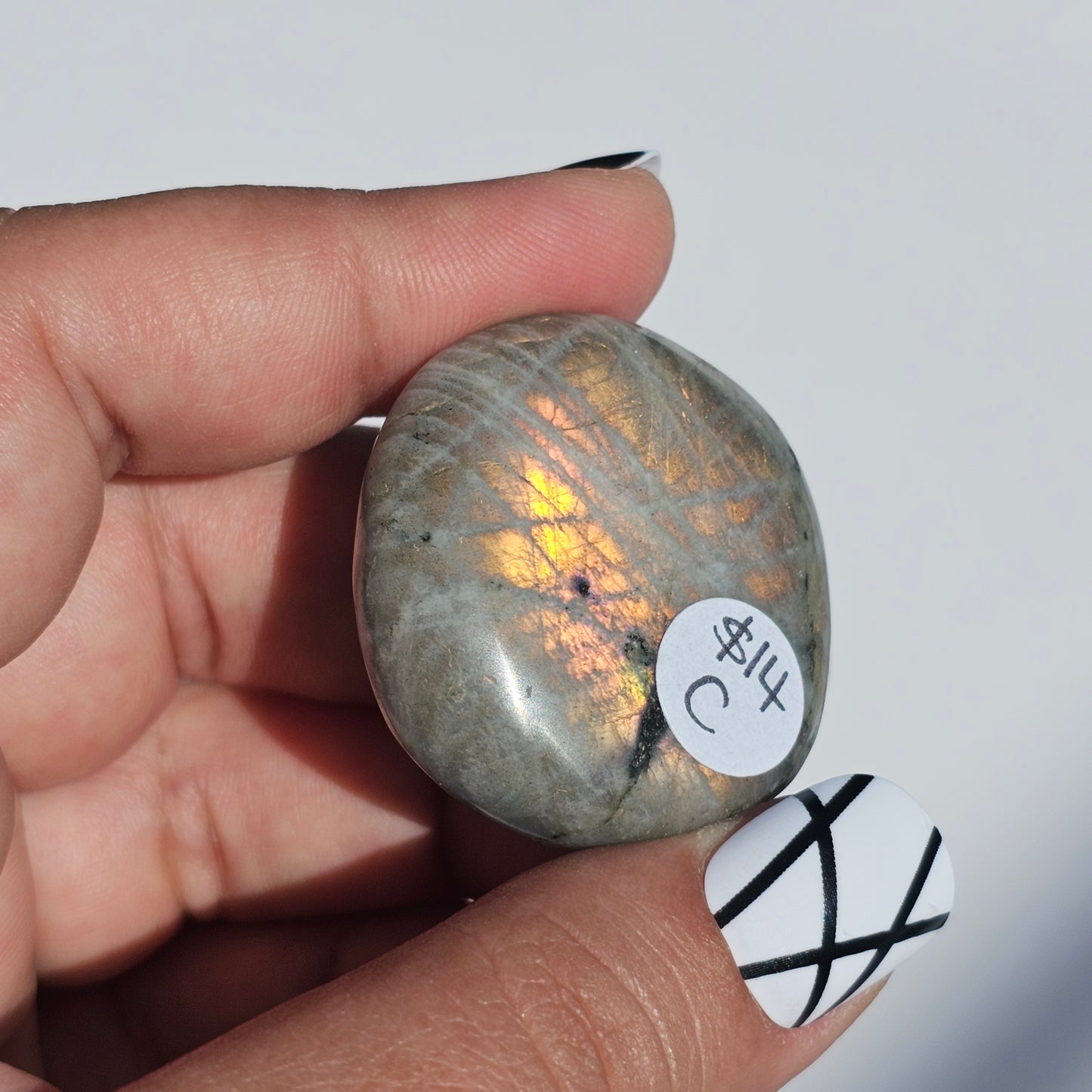 Labradorite Palm Stone