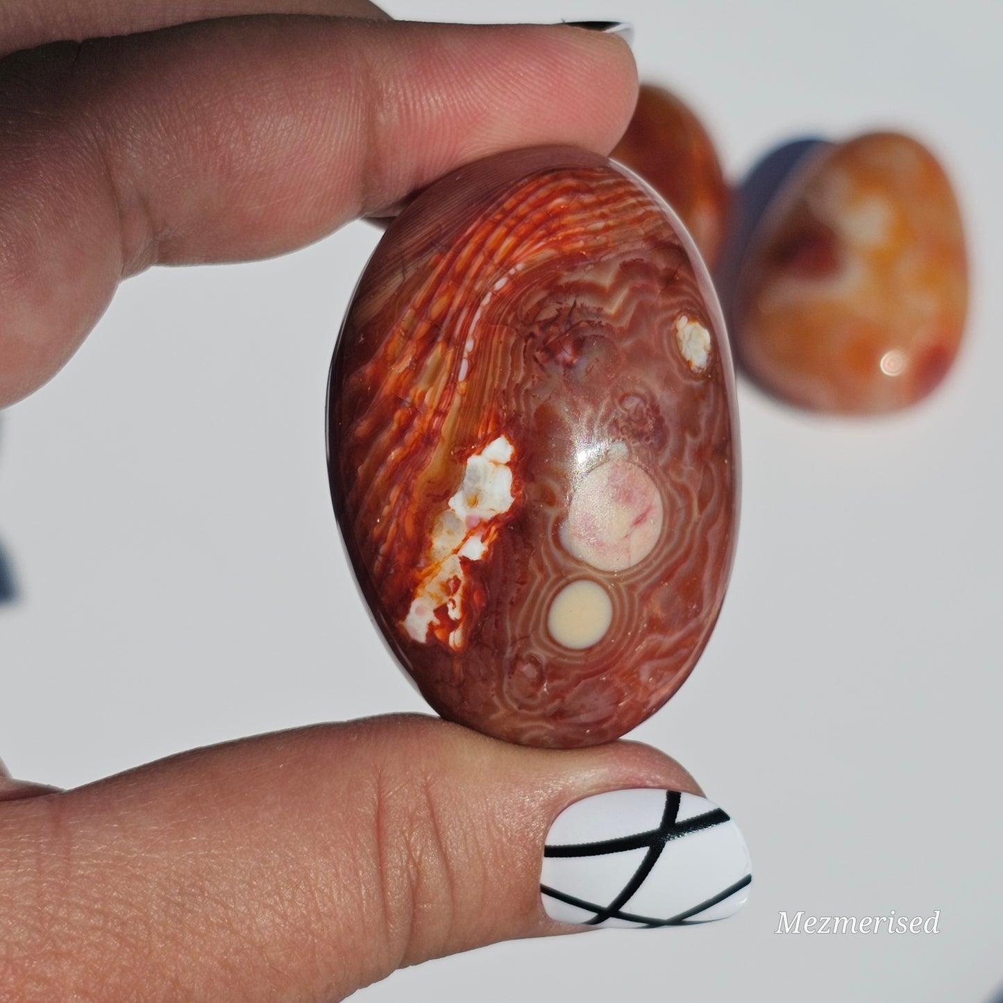 Sardonyx Palm Stone