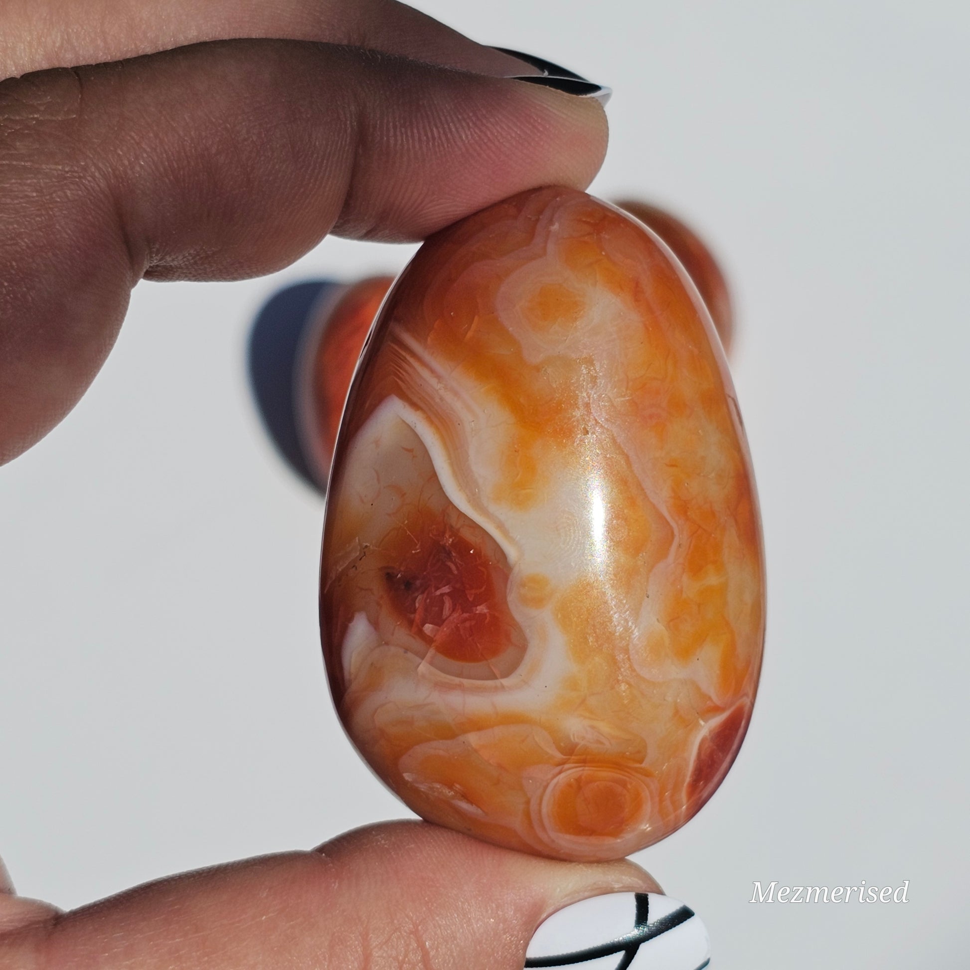 Sardonyx Palm Stone