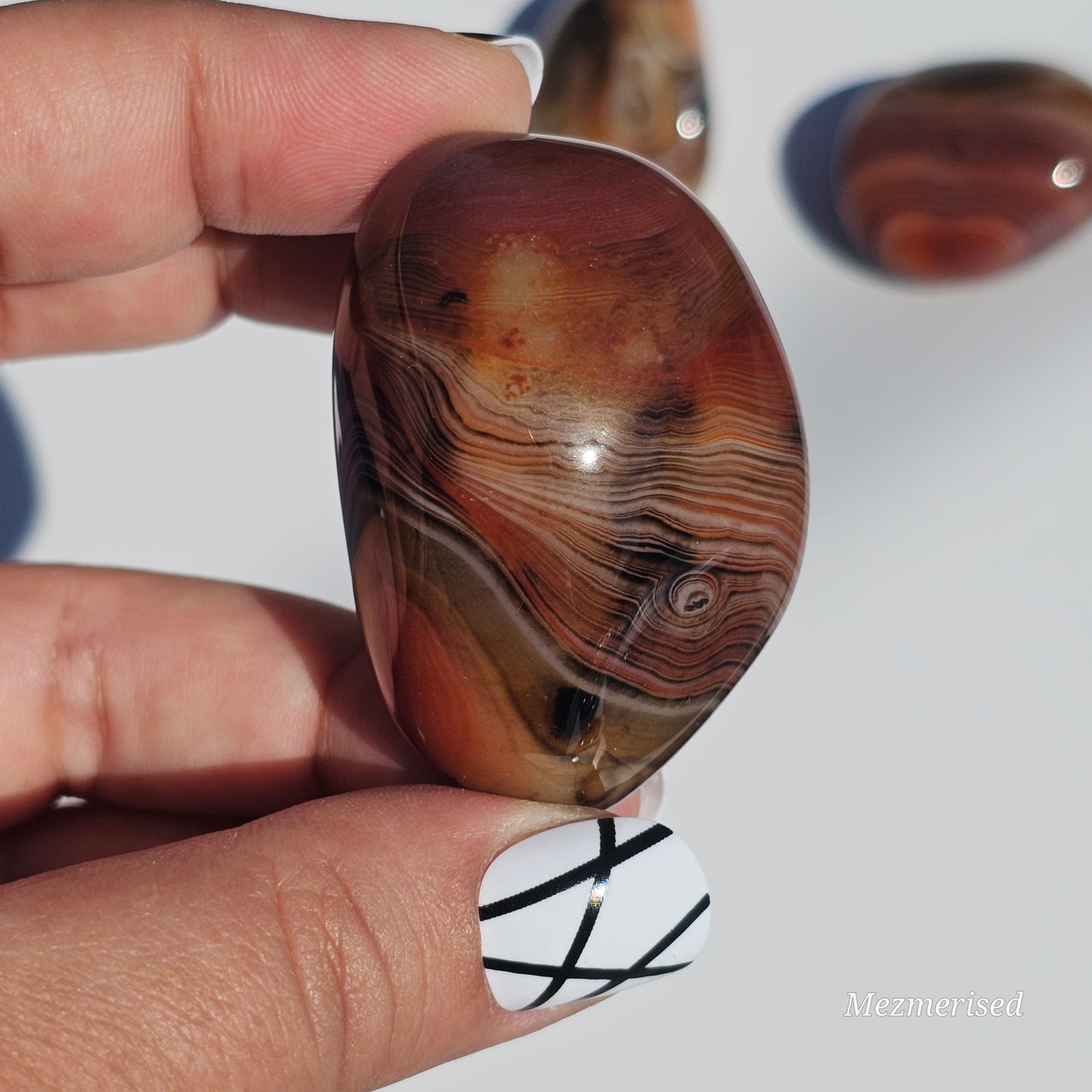 Sardonyx Palm Stone