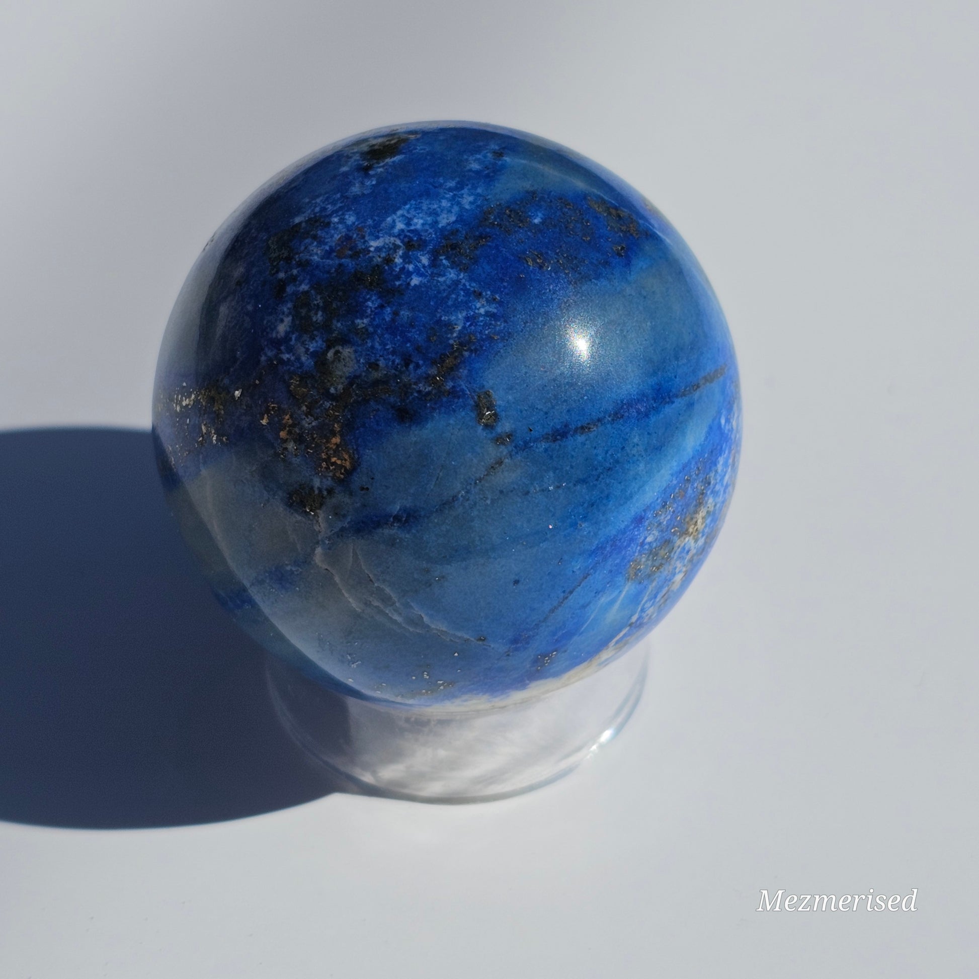 A beautiful quality Lapis Lazuli sphere