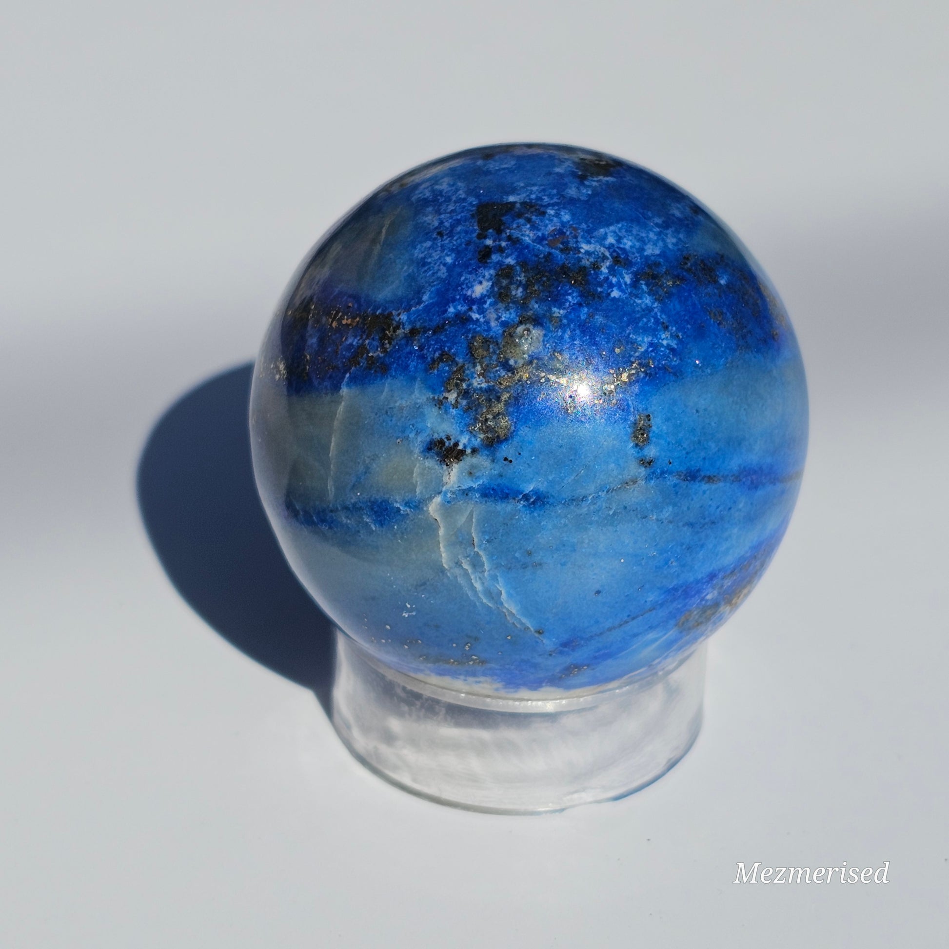 A beautiful quality Lapis Lazuli sphere