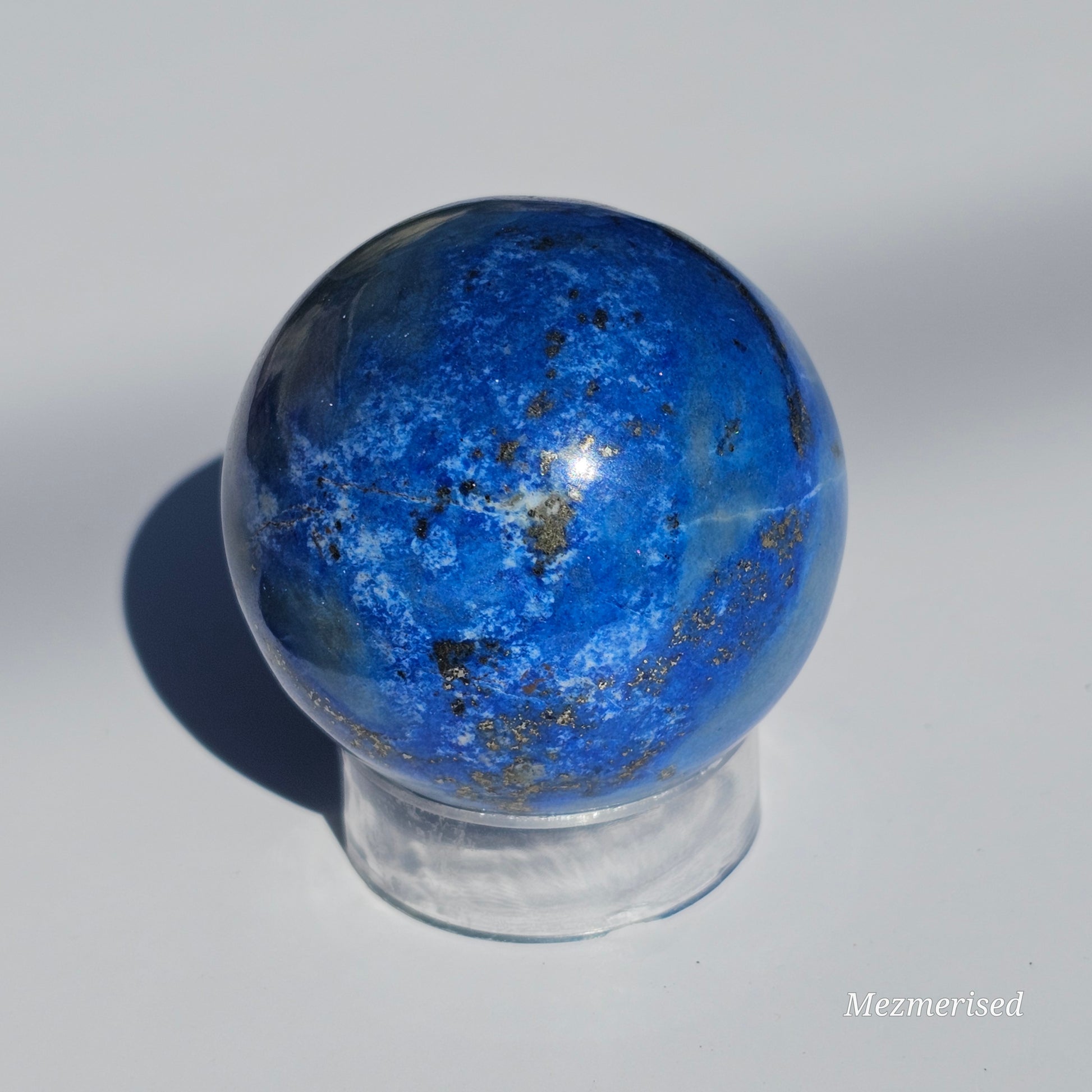 A beautiful quality Lapis Lazuli sphere