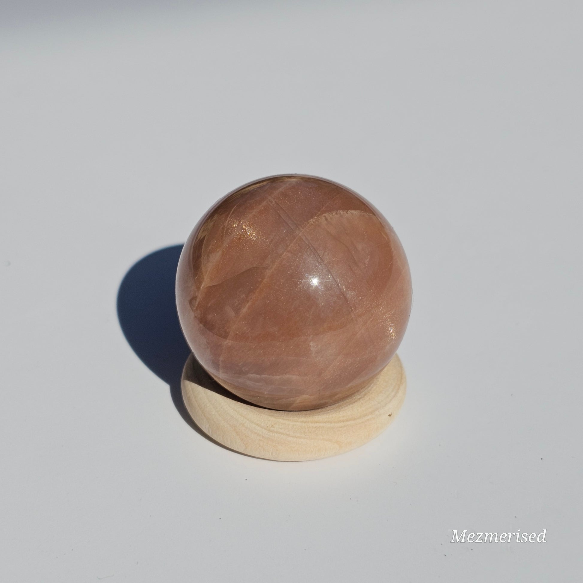 High quality majestic Peach Moonstone + Sunstone with exquisite flash.