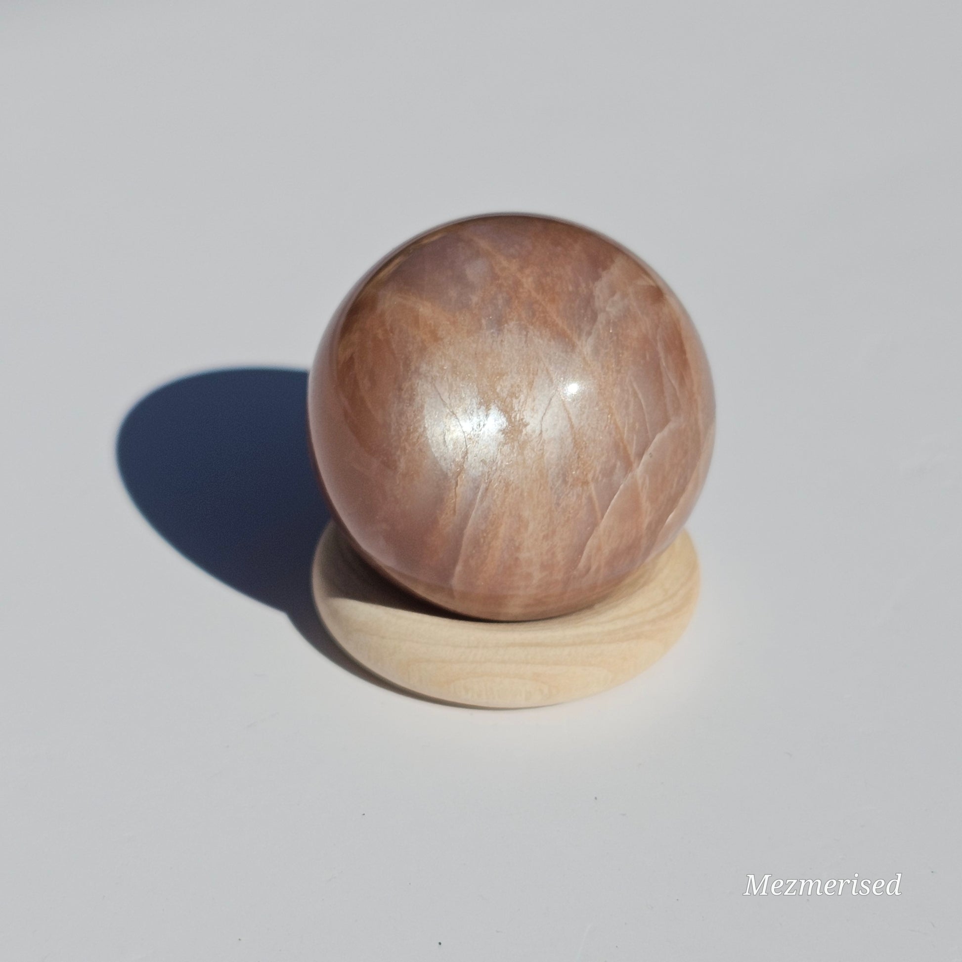 High quality majestic Peach Moonstone + Sunstone with exquisite flash.