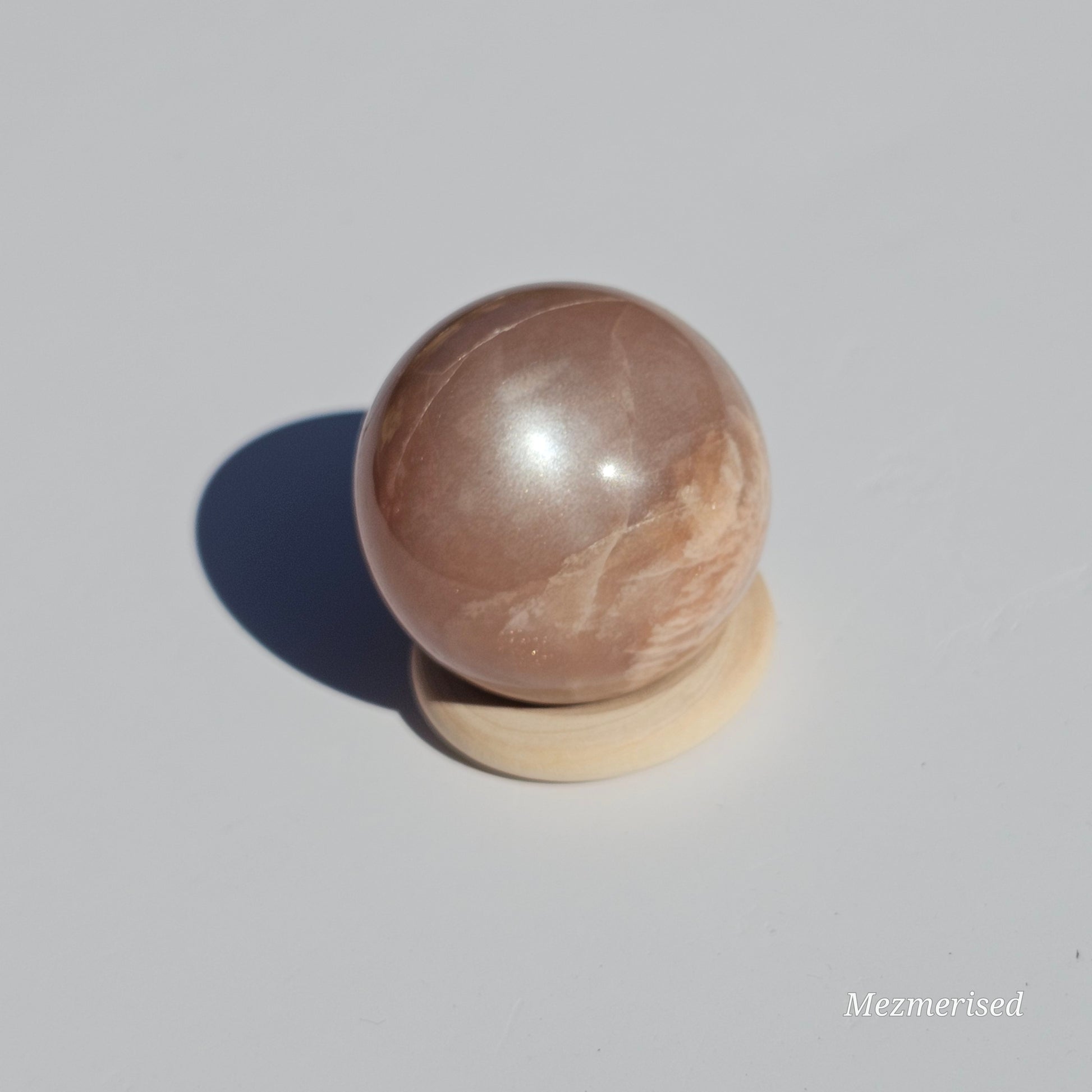 High quality majestic Peach Moonstone + Sunstone with exquisite flash.