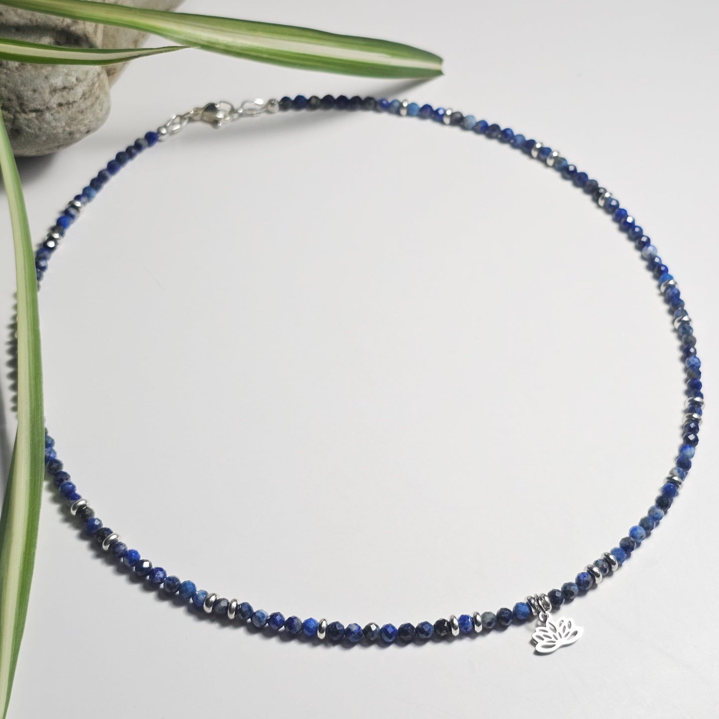 AA Quality Lapis Lazuli Lotus Necklace