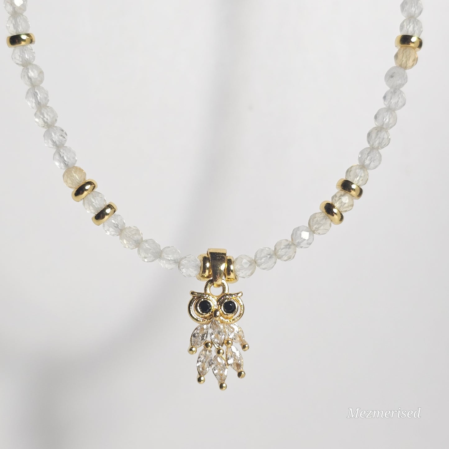 Citrine Owl Necklace