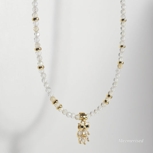 Citrine Owl Necklace