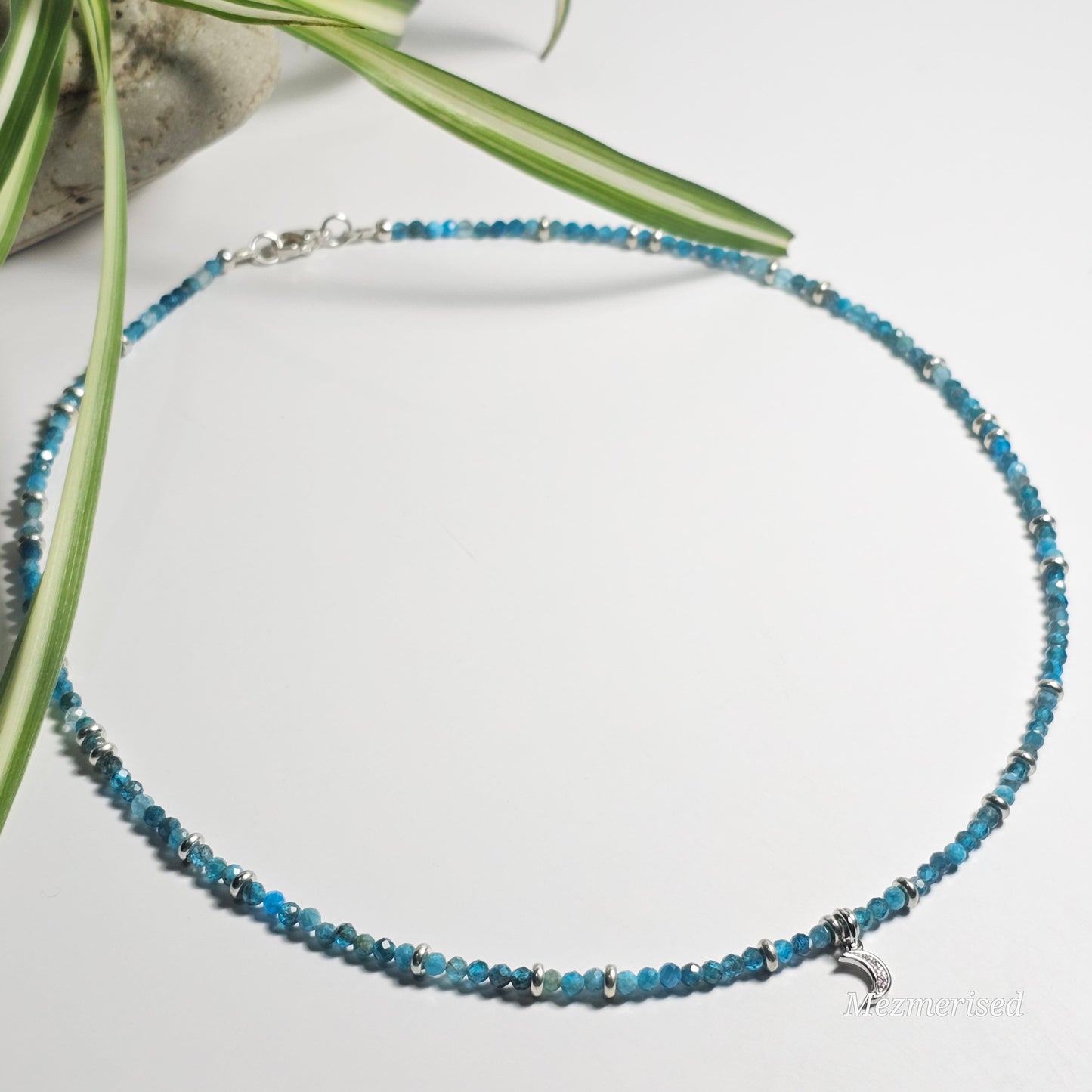 Apatite Crescent Necklace