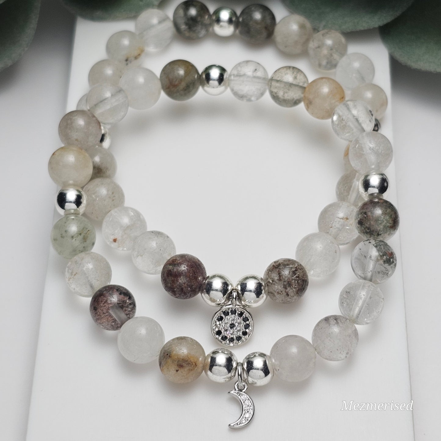 8mm Garden Quartz Bracelet | Gold or Silver