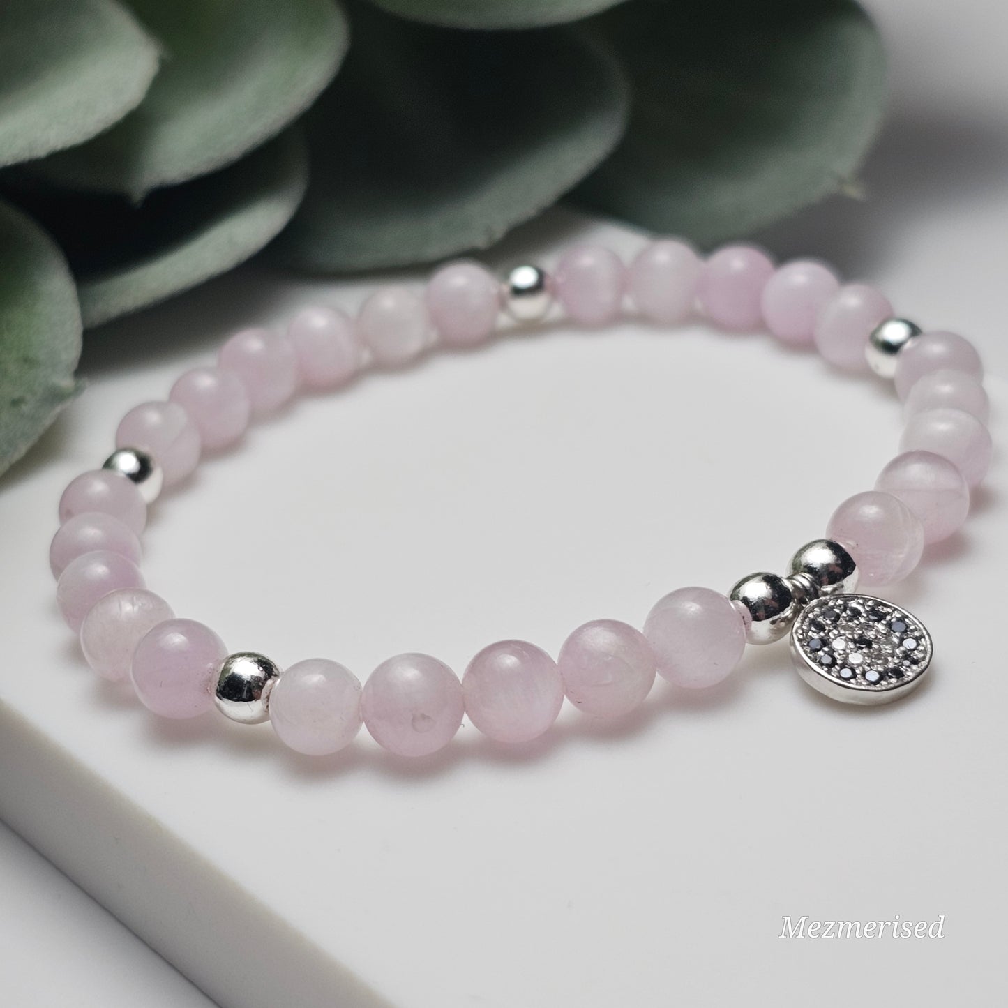 6mm AAA Grade Kunzite Bracelet | Gold or Silver