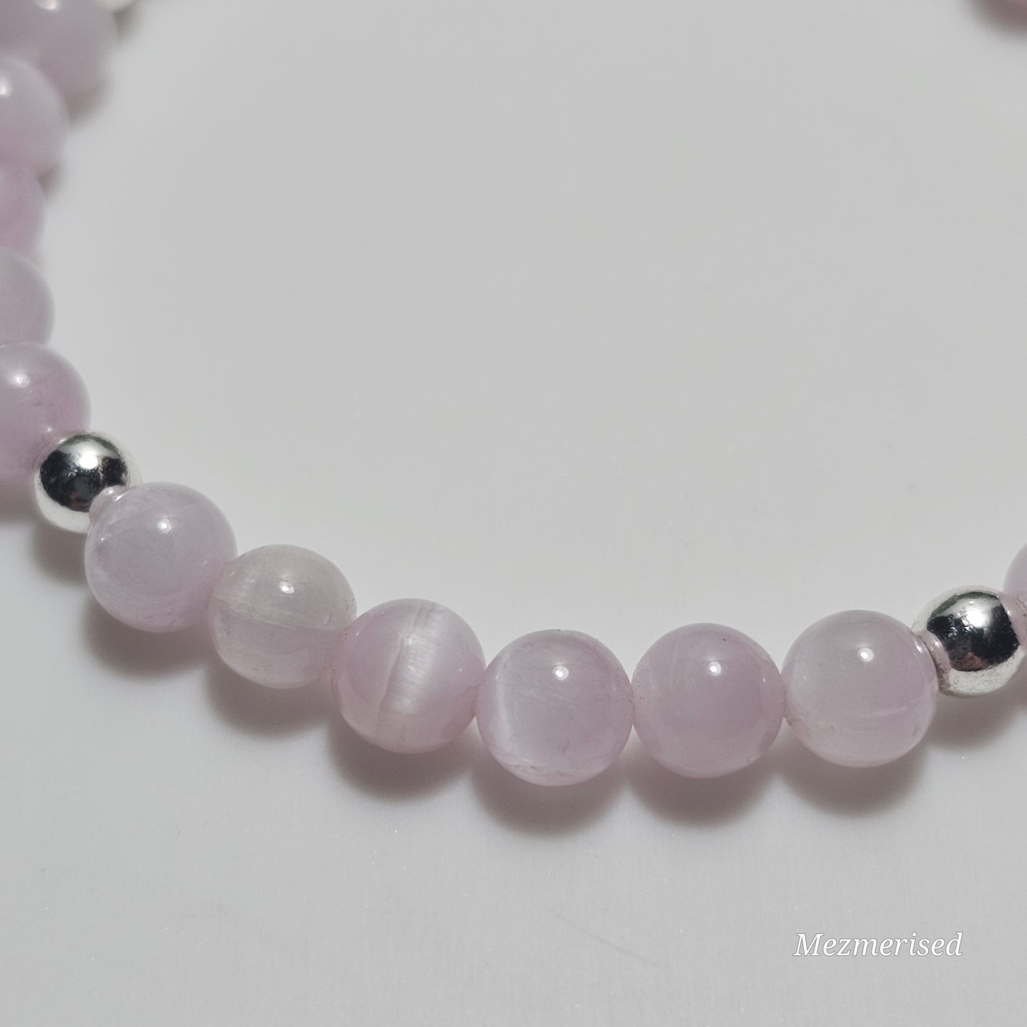 6mm AAA Grade Kunzite Bracelet | Gold or Silver