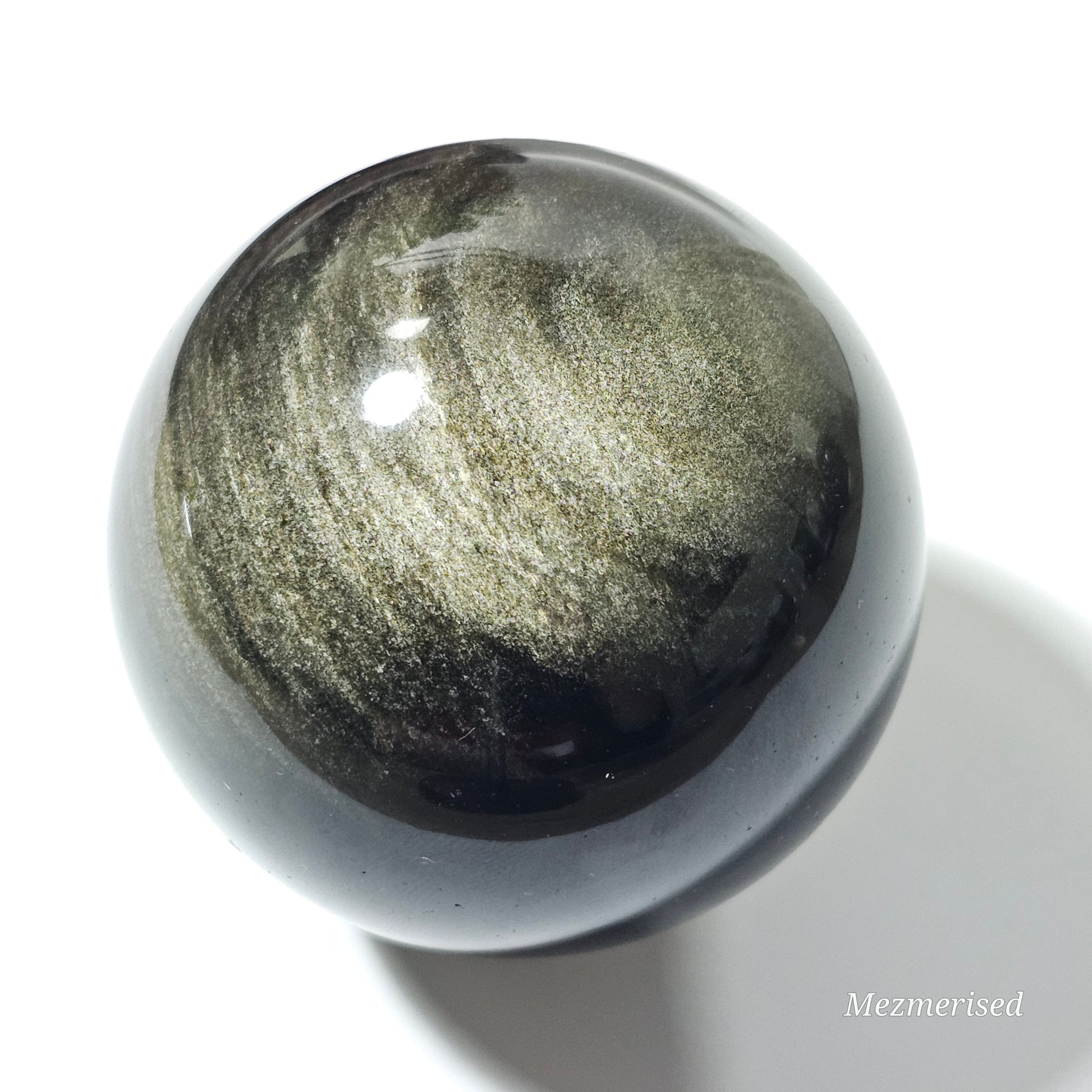 Gold Sheen Obsidian Sphere | 6.1cm diameter