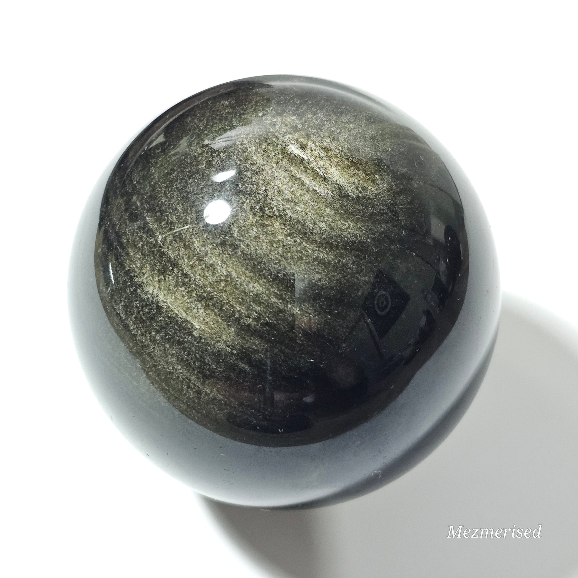 Gold Sheen Obsidian Sphere | 6.1cm diameter