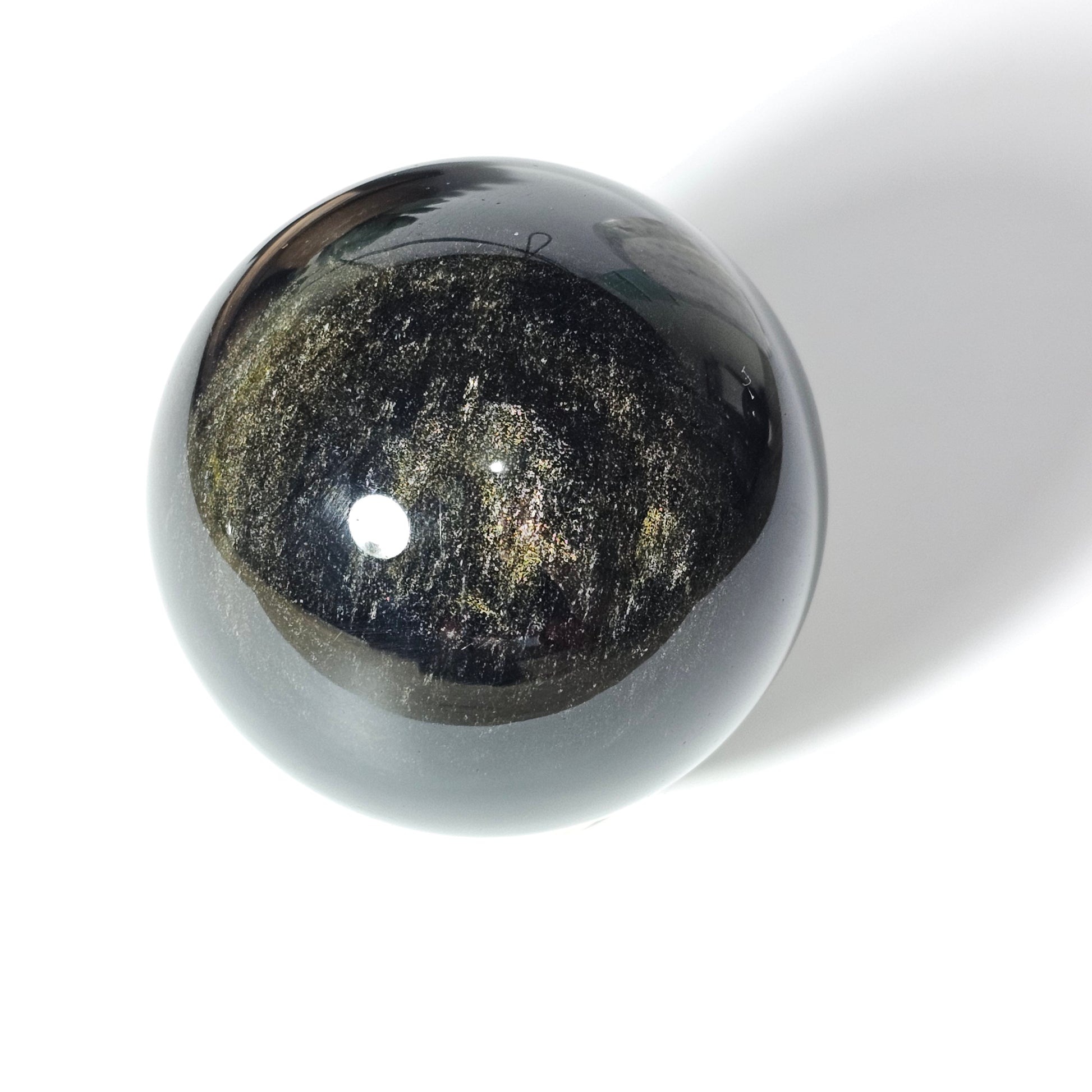 Gold Sheen Obsidian Sphere | 6cm diameter