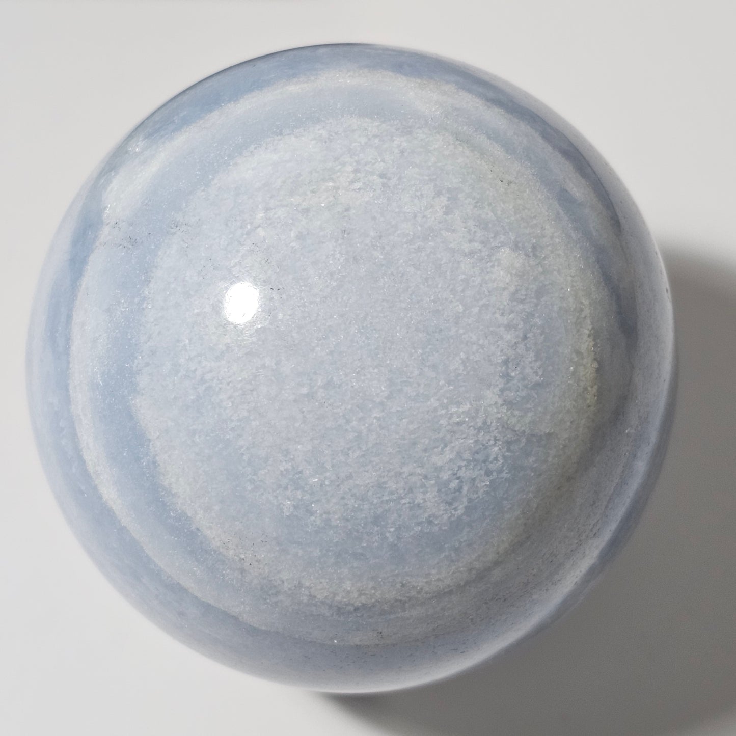 Beautiful Calcite sphere. Approx. 7.4cm diameter.