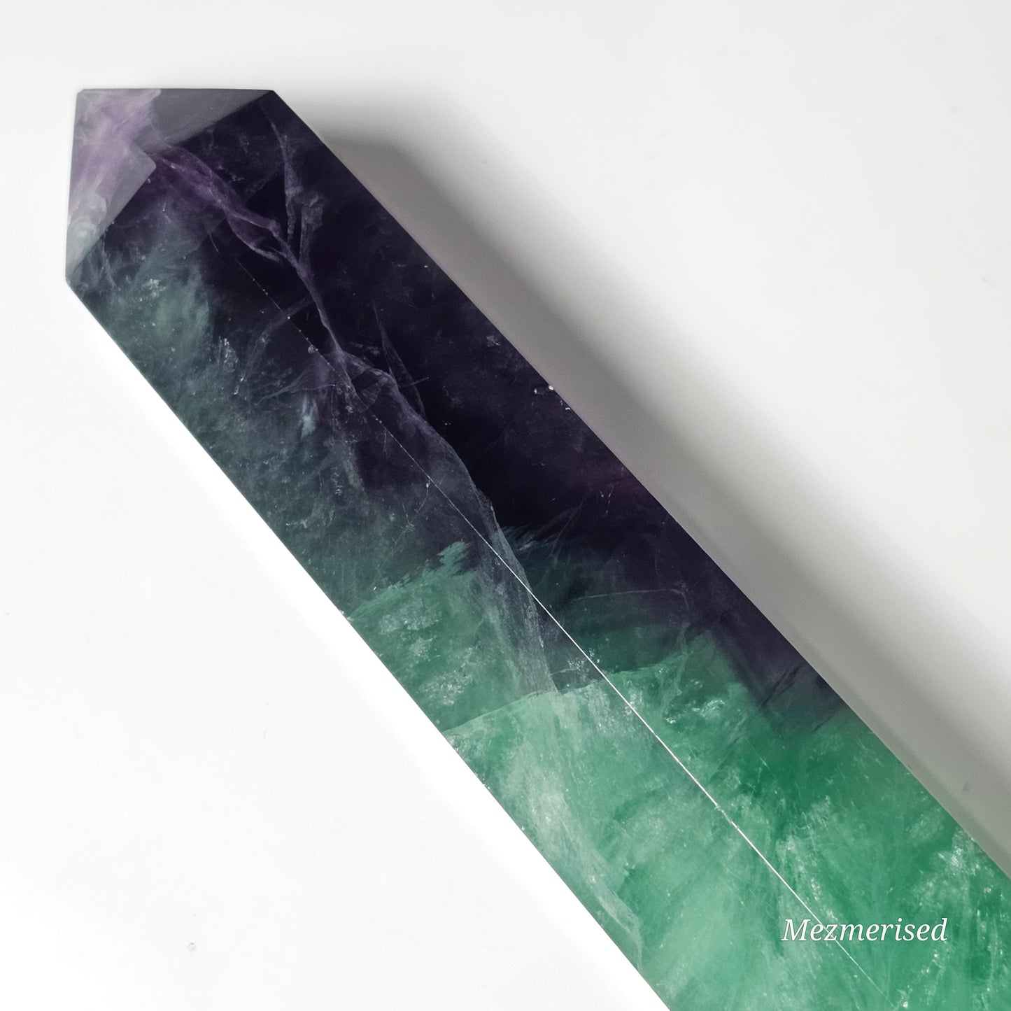 Extra Large Fluorite Tower | Imperfect - Slightly Slanted and Micro Tip Imperfection