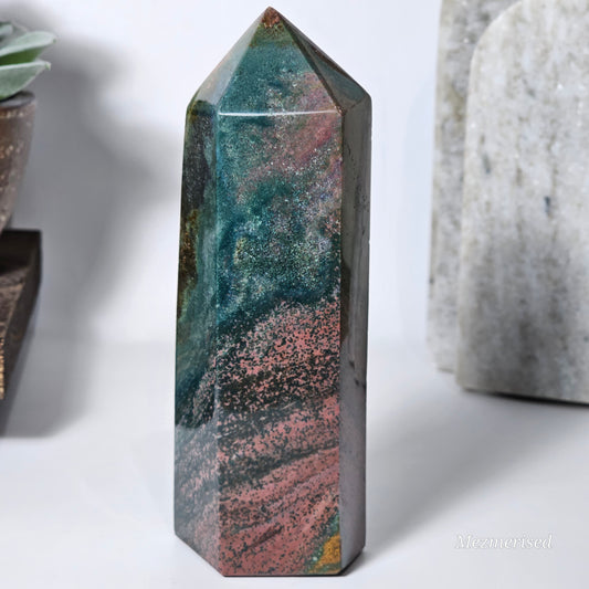 Large Sea Jasper Tower