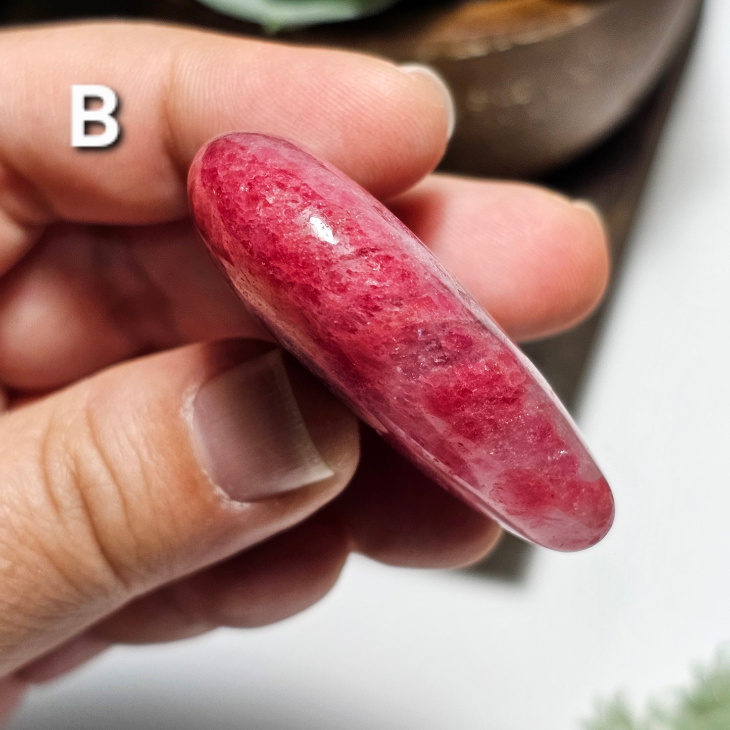 High Quality Rhodonite Heart Carvings