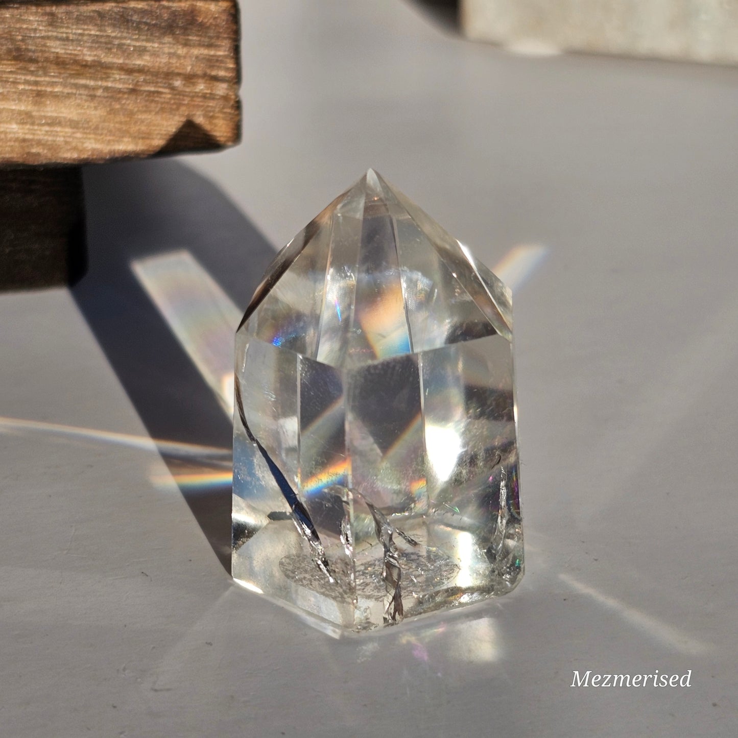 Rainbow Clear Quartz Tower | A