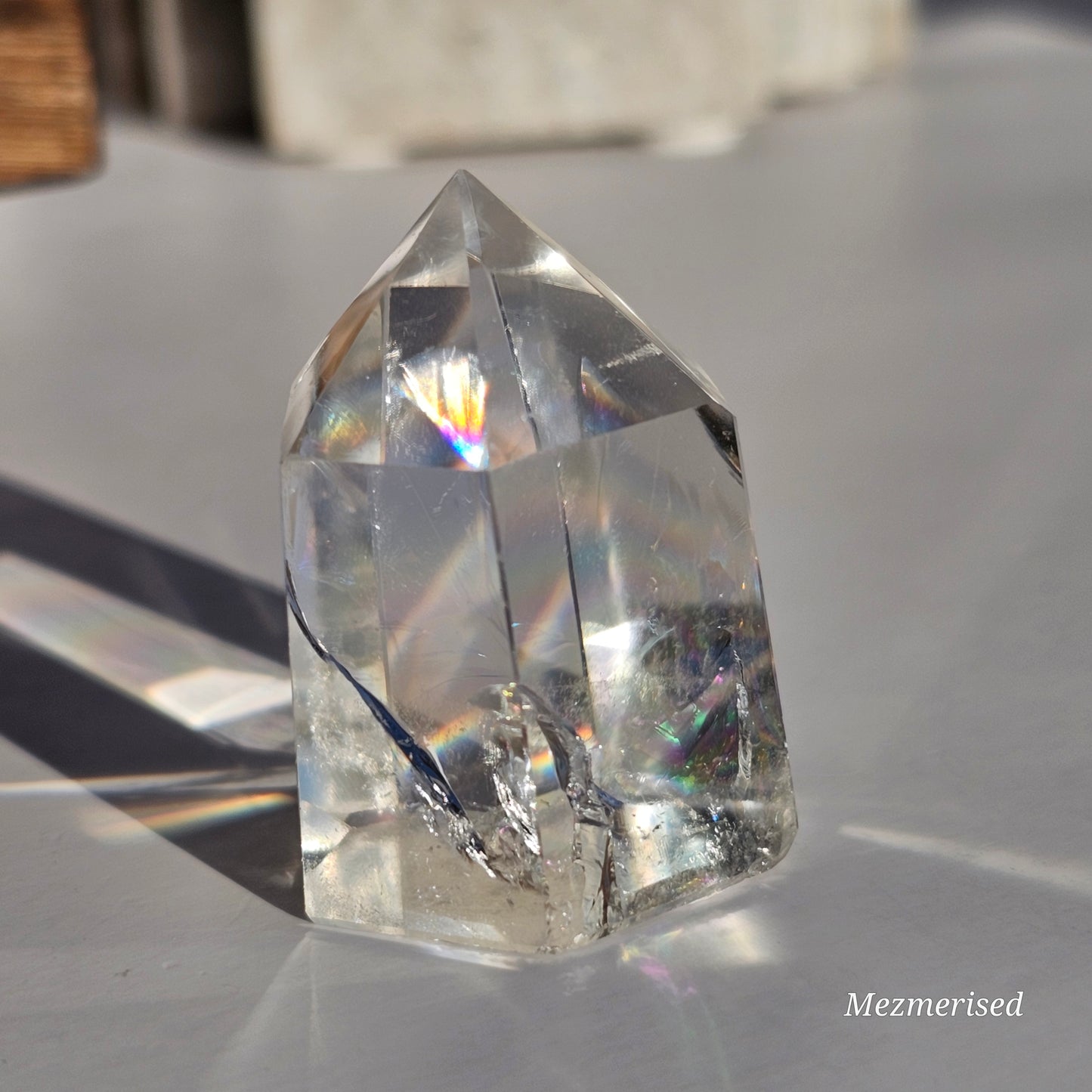 Rainbow Clear Quartz Tower | A