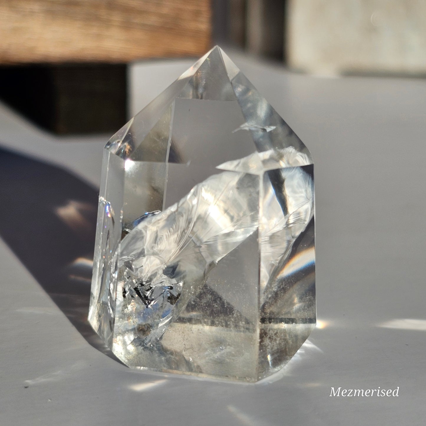 Rainbow Clear Quartz Tower | A