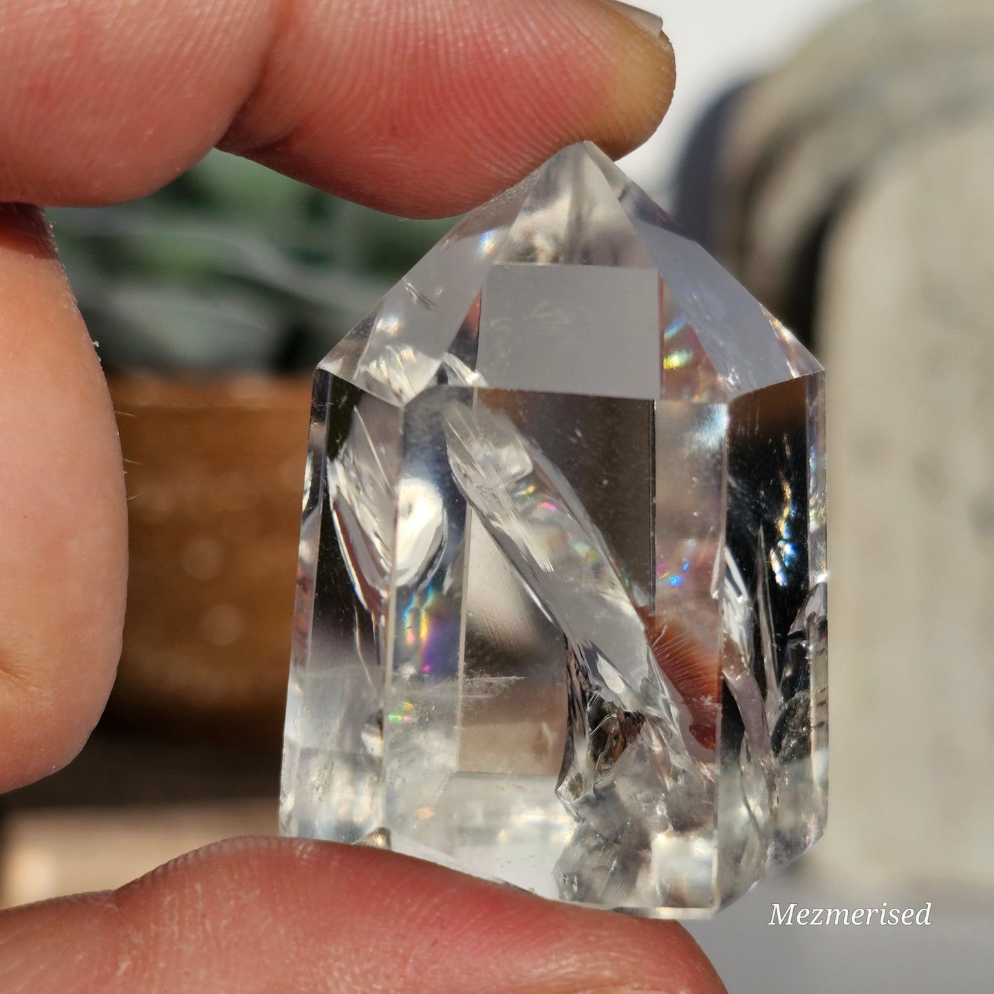 Rainbow Clear Quartz Tower | A