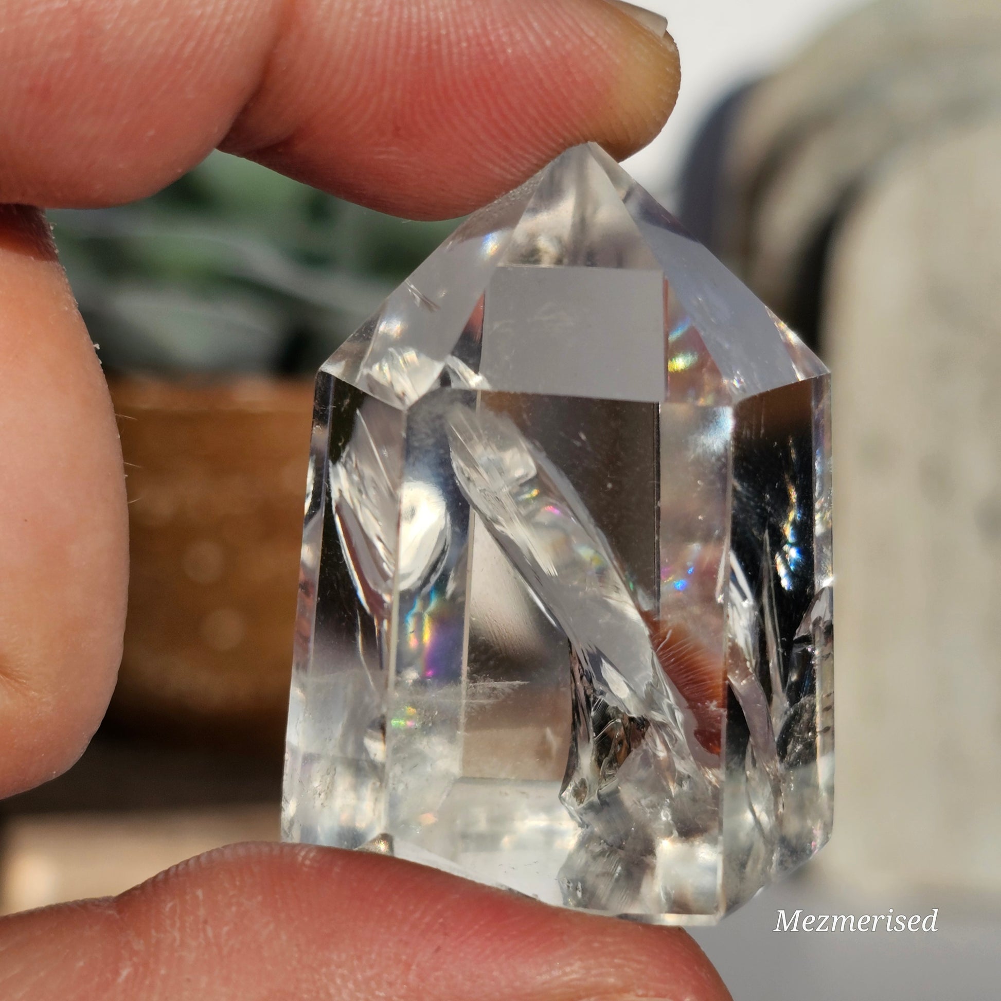 Rainbow Clear Quartz Tower | A