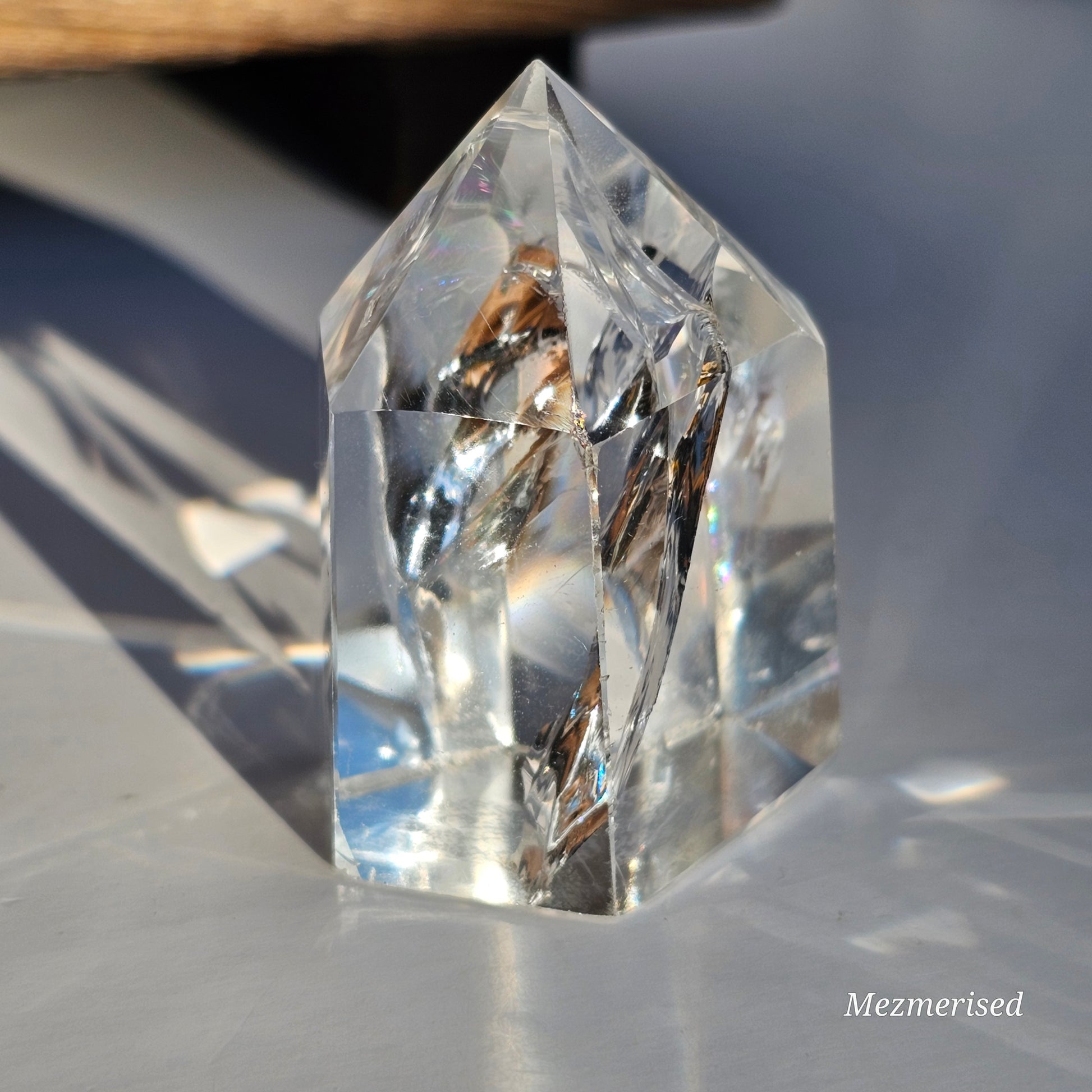 Rainbow Clear Quartz Tower | E