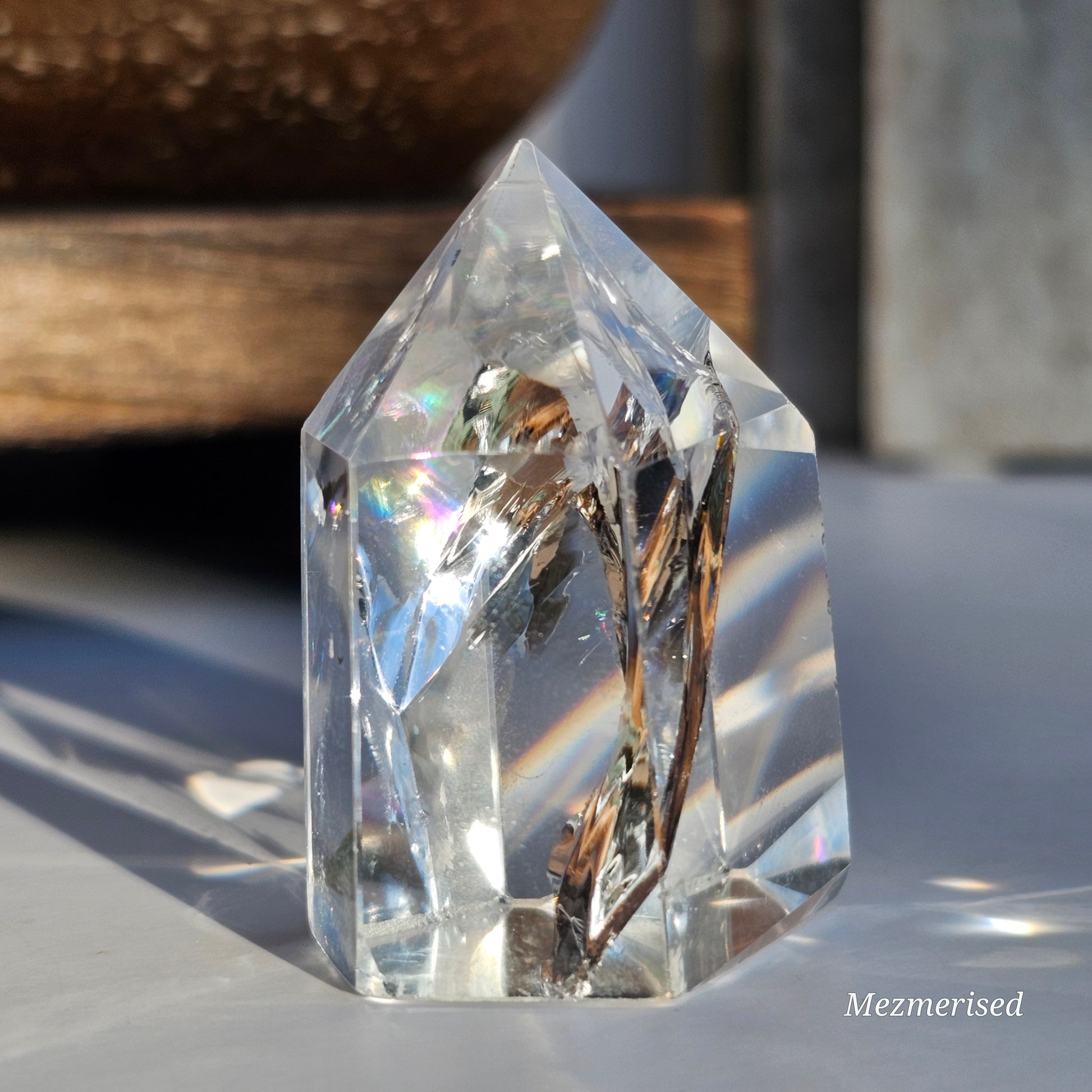 Rainbow Clear Quartz Tower | E