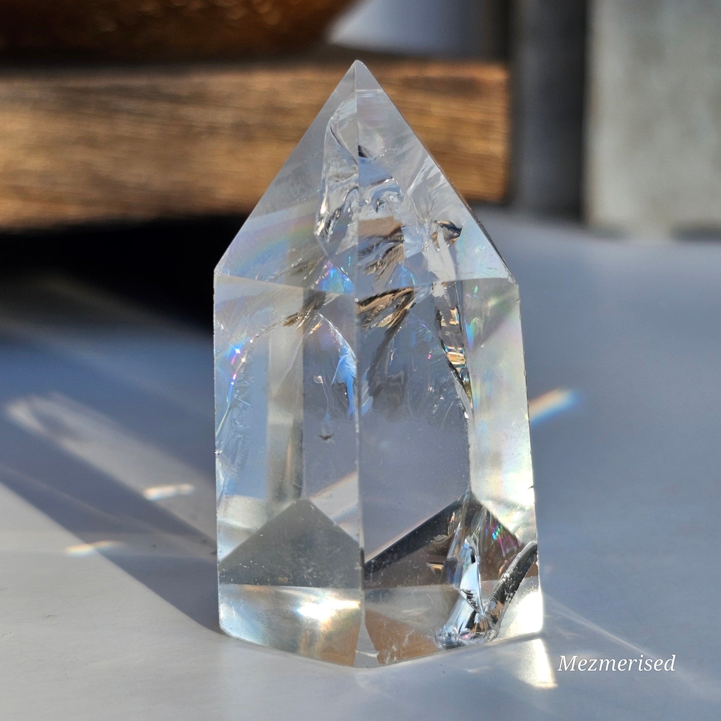 Rainbow Clear Quartz Tower | E