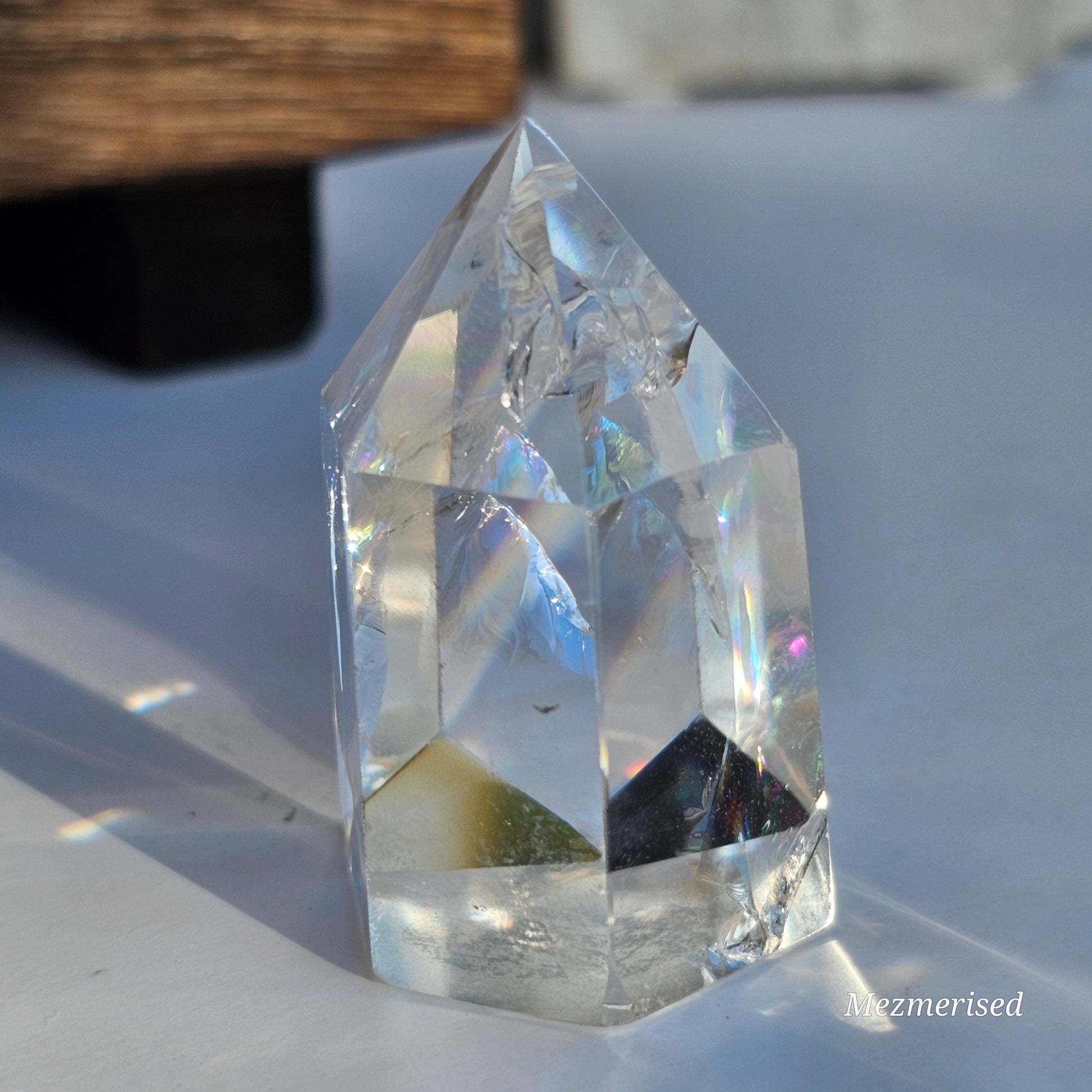 Rainbow Clear Quartz Tower | E