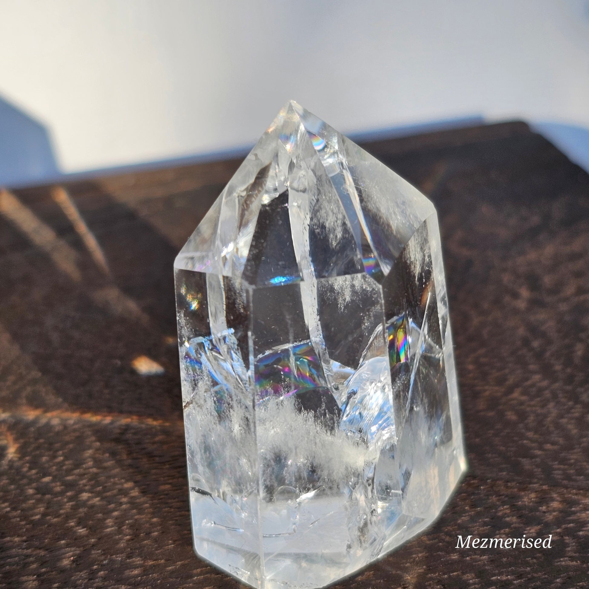 Rainbow Clear Quartz Tower | F