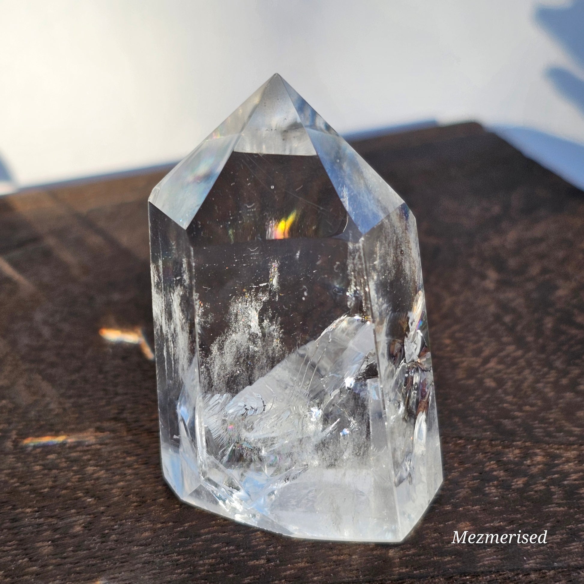 Rainbow Clear Quartz Tower | F