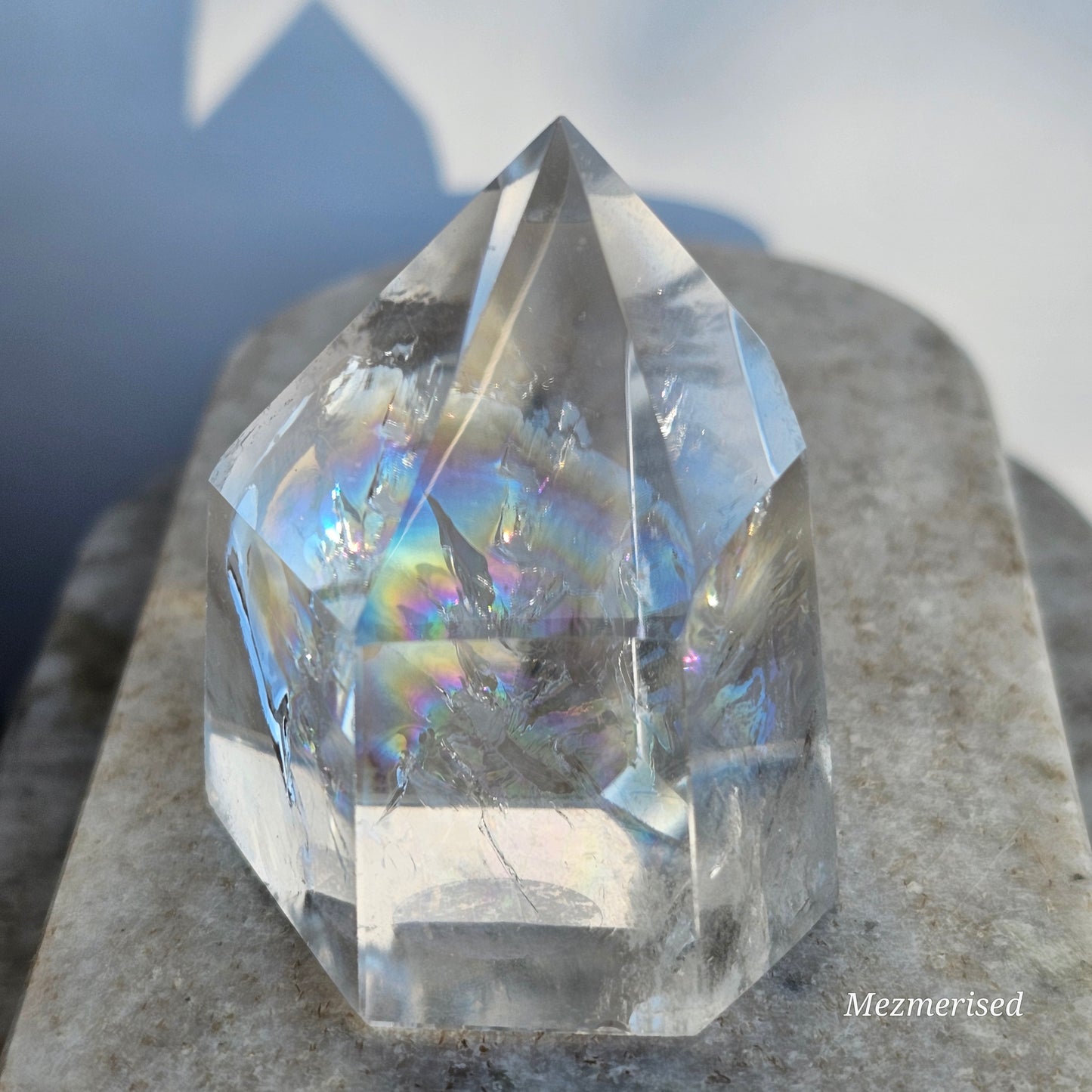 Rainbow Clear Quartz Tower | G