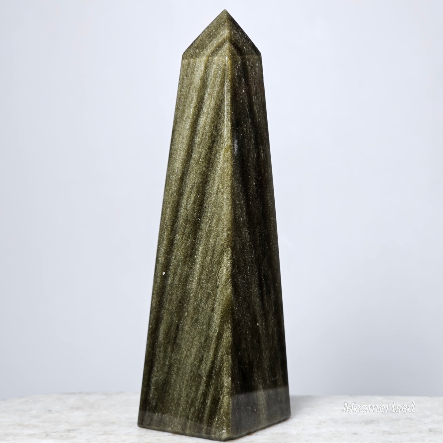 Gold Sheen Obsidian Obelisk