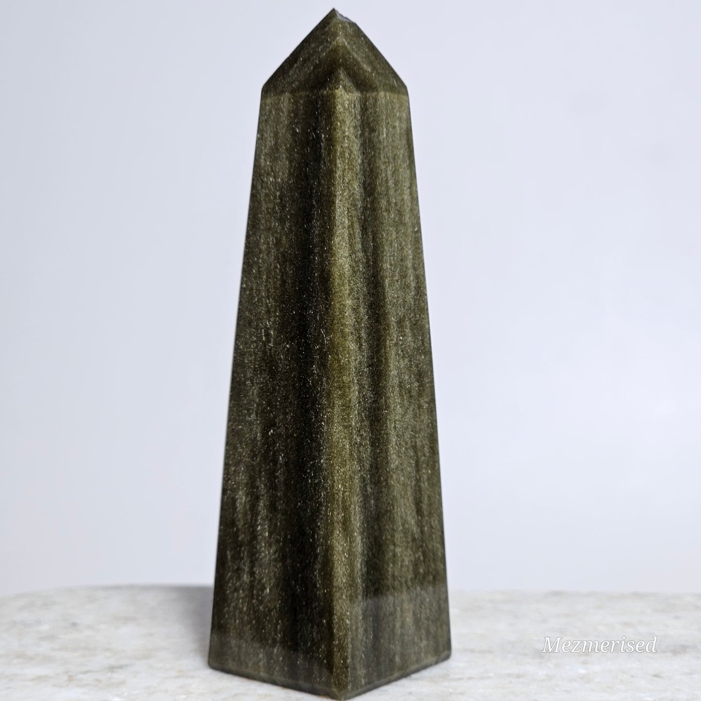 Gold Sheen Obsidian Obelisk | Imperfect