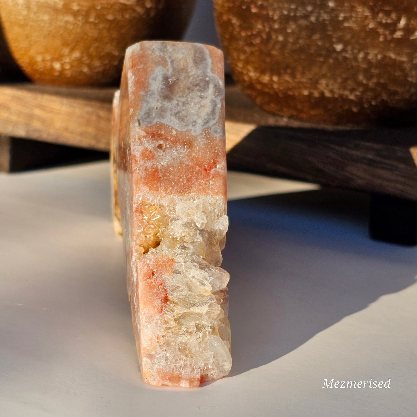 Pink Amethyst Mountain With Quartz