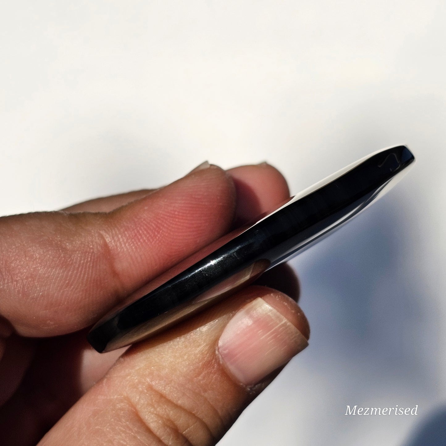 Midnight Lace Obsidian Palm Stone | A