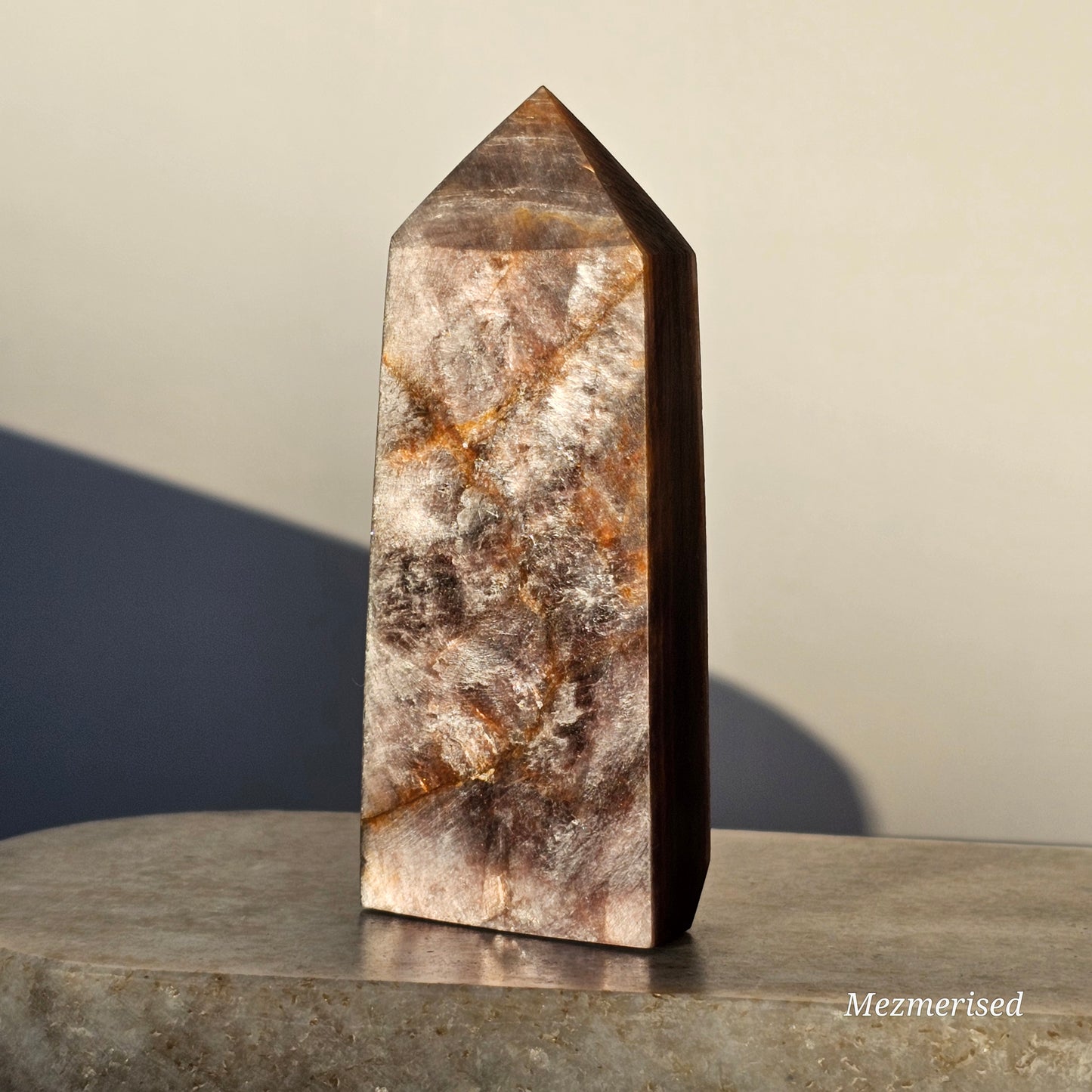 Gemmy High Quality Lepidolite/Purple Mica Obelisk (B)