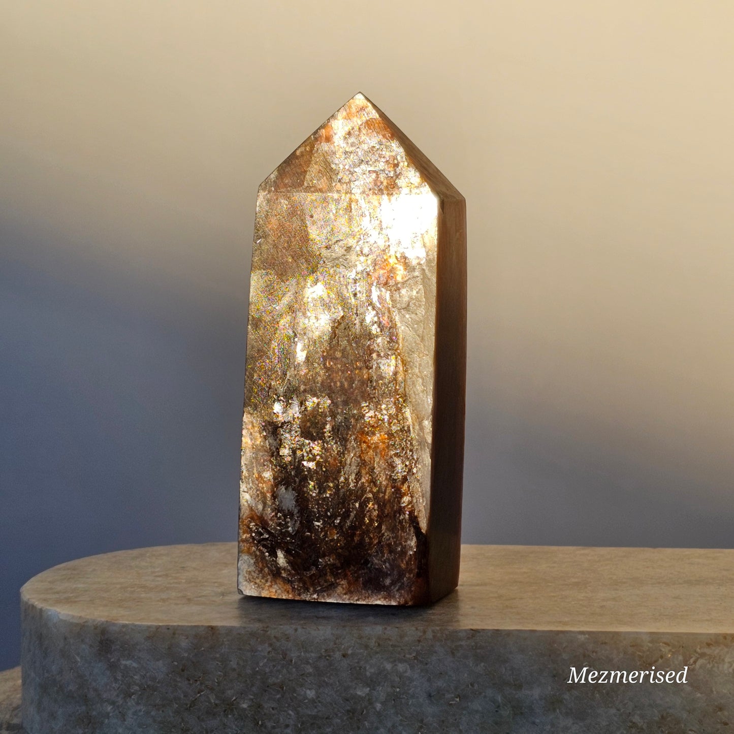 High quality gemmy Lepidolite obelisk