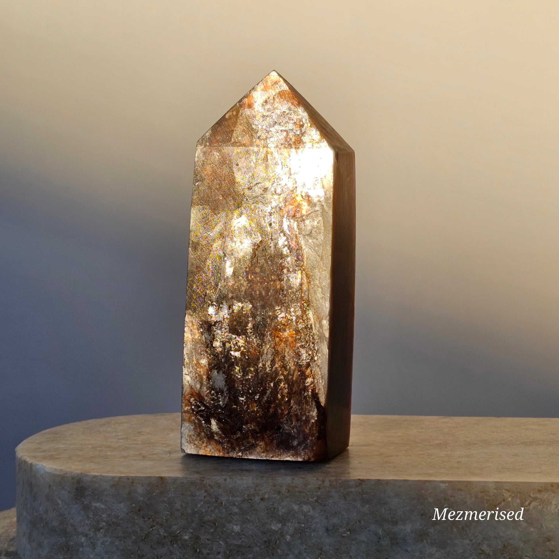 High quality gemmy Lepidolite obelisk