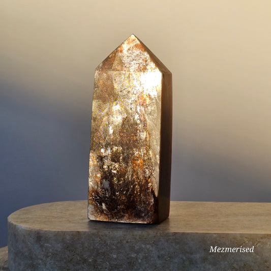 High quality gemmy Lepidolite obelisk