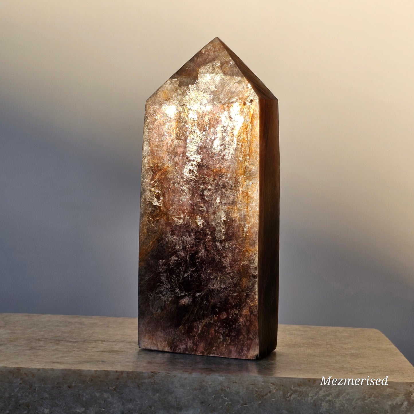High quality gemmy Lepidolite obelisk